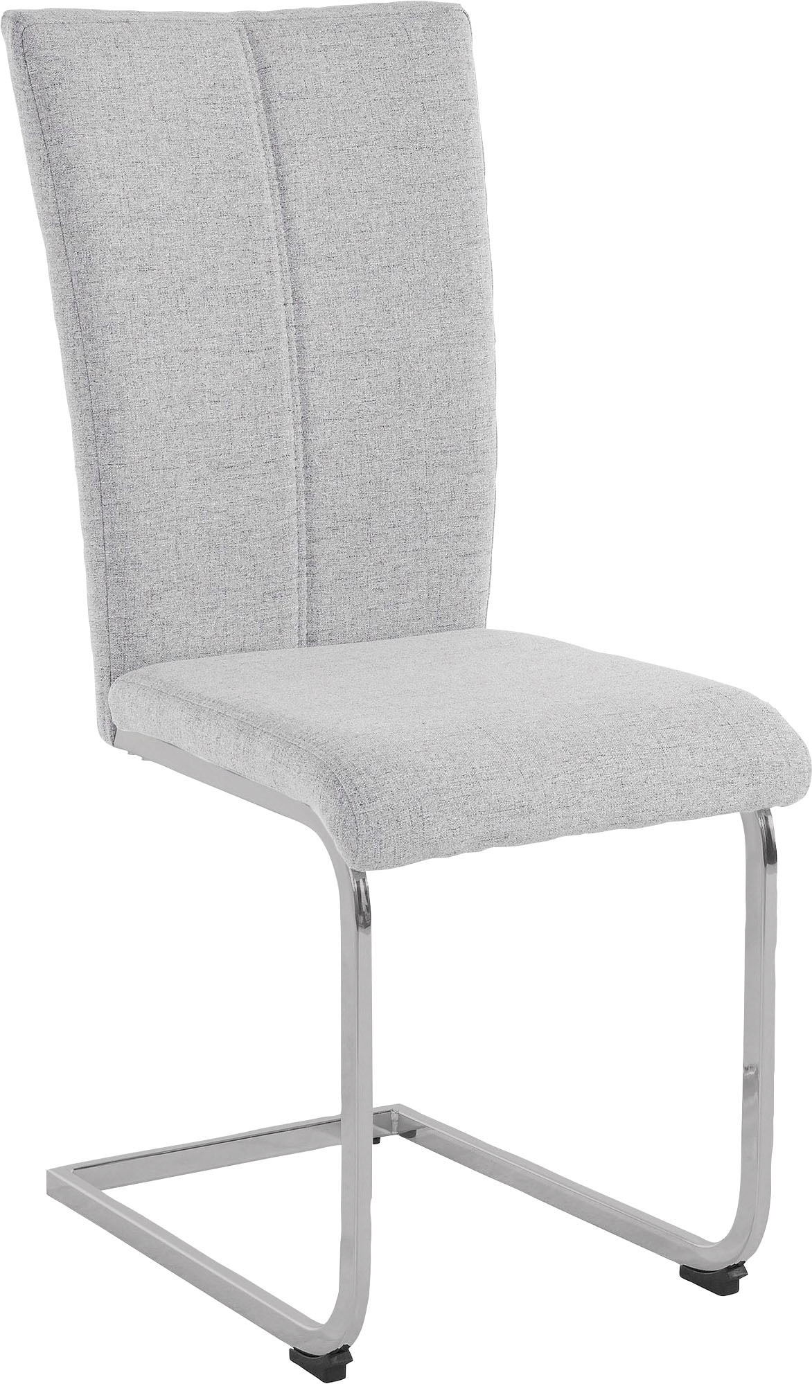 Home affaire Freischwinger »Alex«, (Set), 2 St., Webstoff, Stuhl belastbar bis 120 Kg, Gestell im Chrom-Look