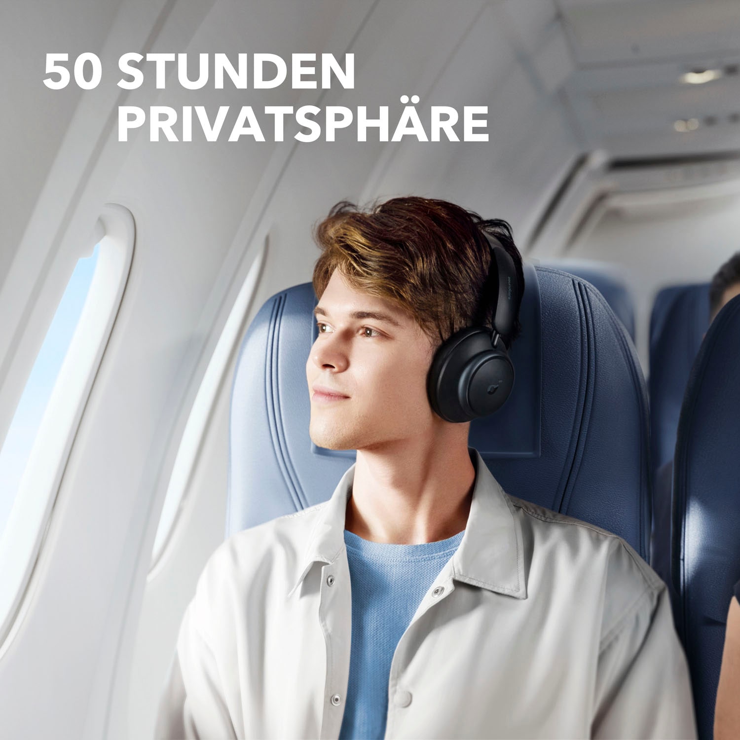 Anker Bluetooth-Kopfhörer »Soundcore Space Q45«, Bluetooth-AVRCP Bluetooth-A2DP Bluetooth-HFP, Adaptive Noise-Cancelling-Freisprechfunktion-Hi-Res-kompatibel mit Siri