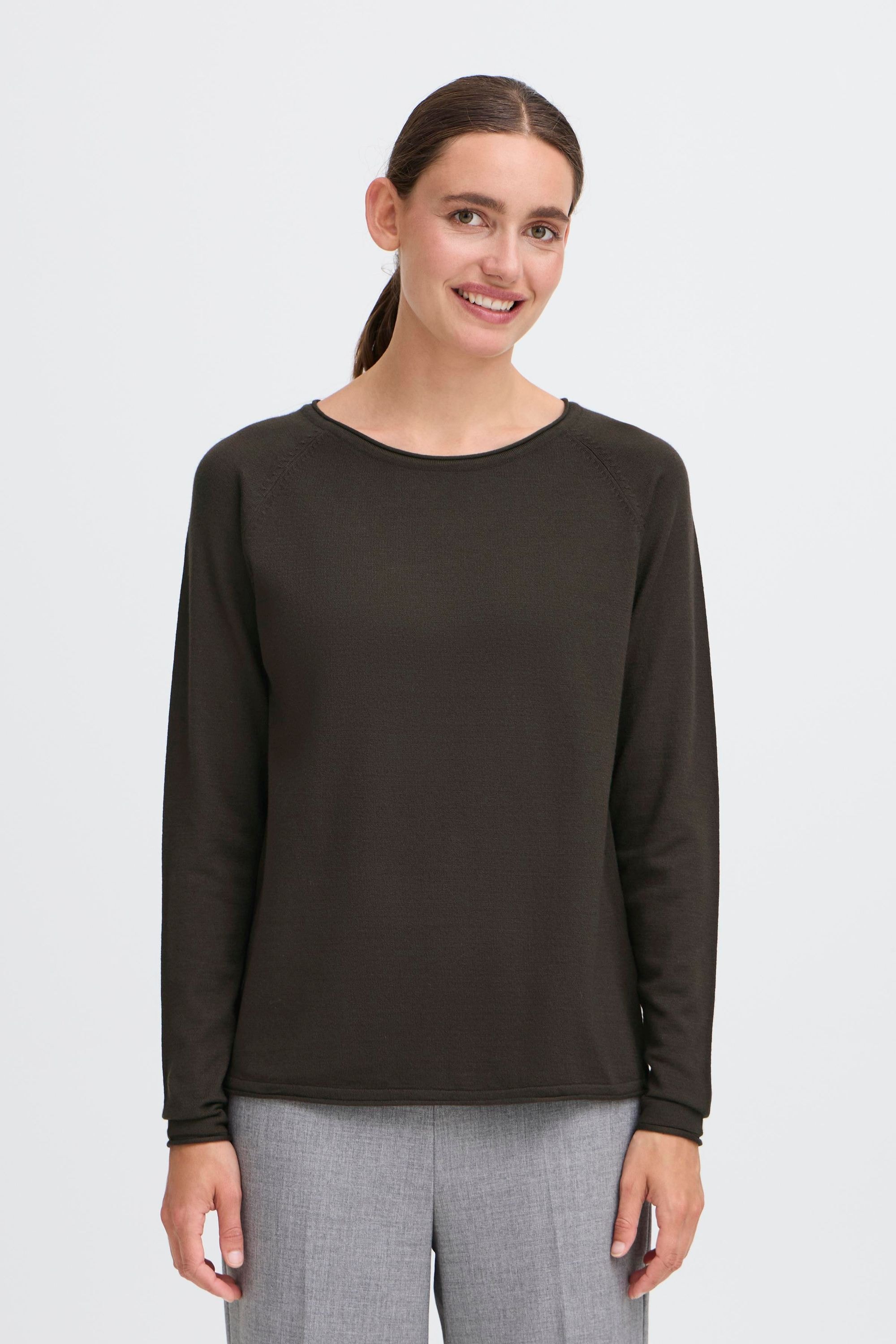 OXMO Strickfleece-Pullover »Strickpullover OXFKEANA«