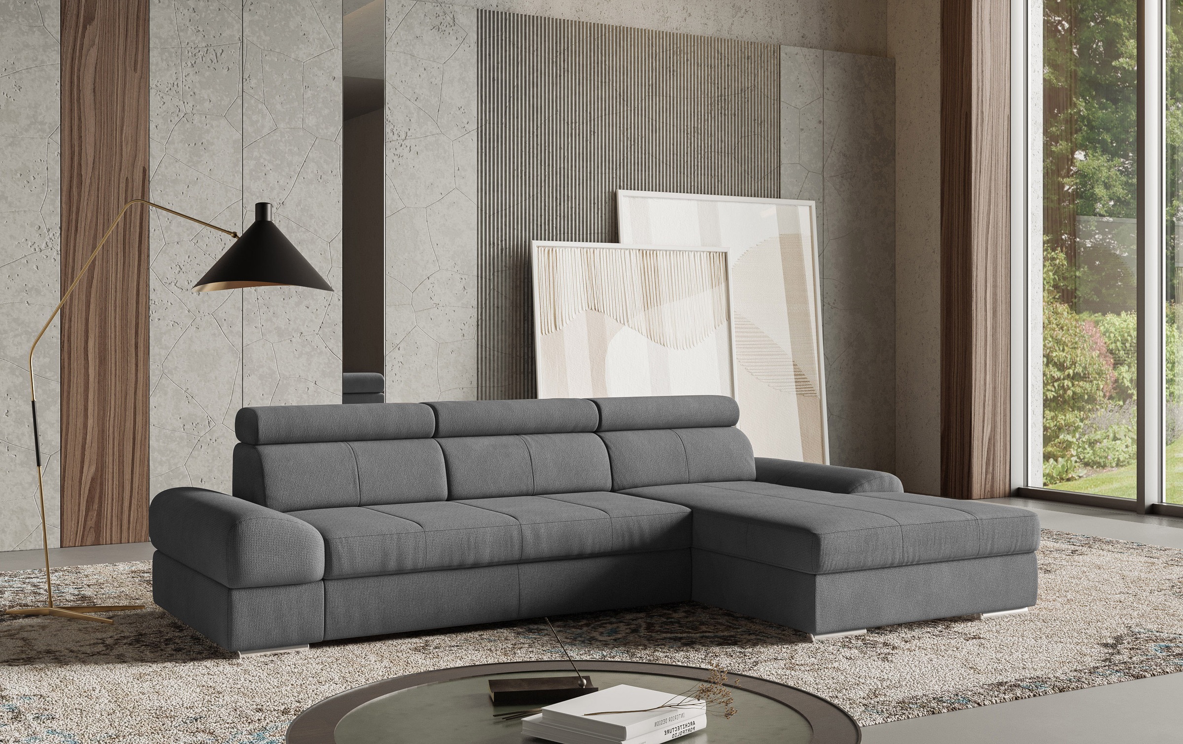 sit&more Ecksofa »Broadway L-Form«, inklusive Kopfteilverstellung, wahlweise mit Bettfunktion