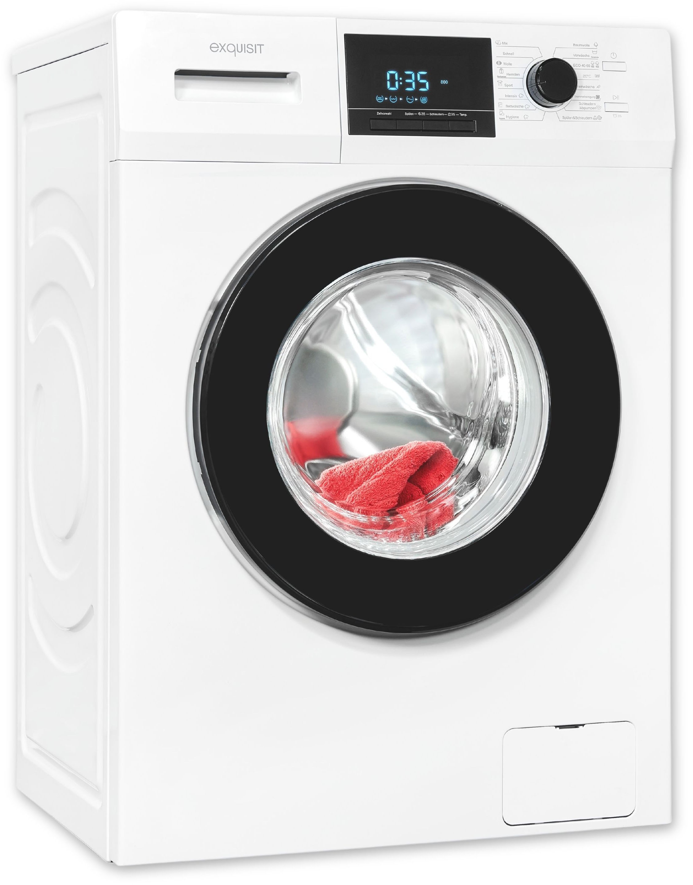 Exquisit Waschmaschine »WA9214-340A«, BxHxL: 59,5 x 85 x 56 cm - weiss
