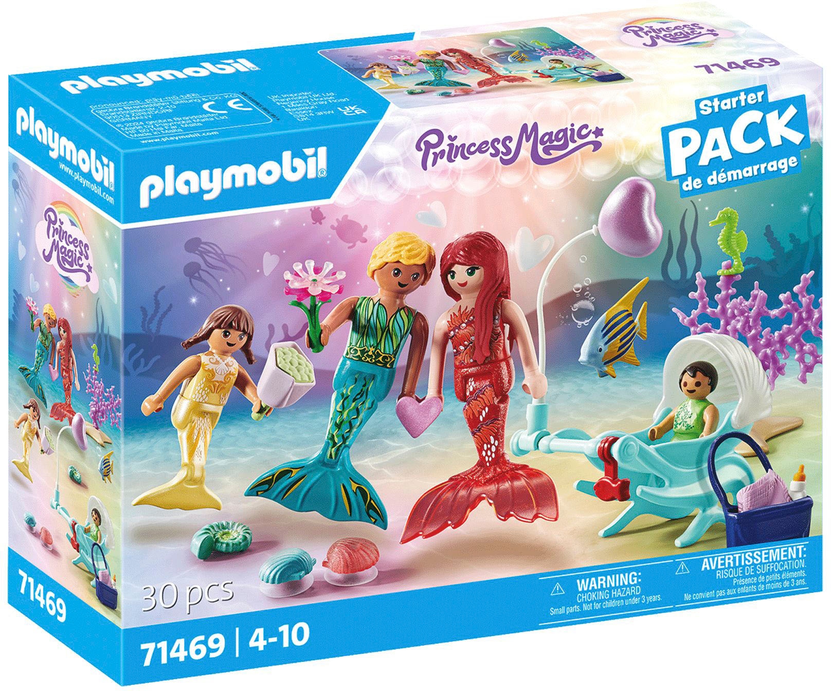 Playmobil® Konstruktions-Spielset »Ausflug der Meerjungfrauenfamilie (71469), Princess Magic«, (30 St.), teilweise aus recyceltem Material; Made in Europe