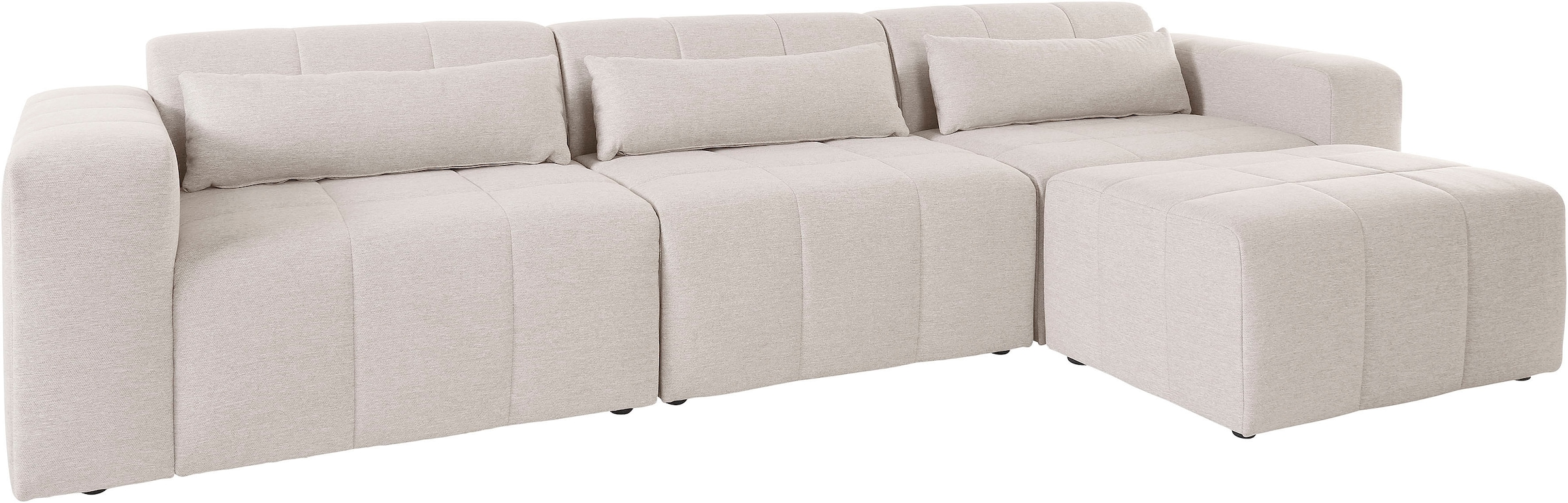 LeGer Home by Lena Gercke Ecksofa »Maileen L-Form«, Modulsofa, bestehend aus 4 Modulen, Farben mixbar