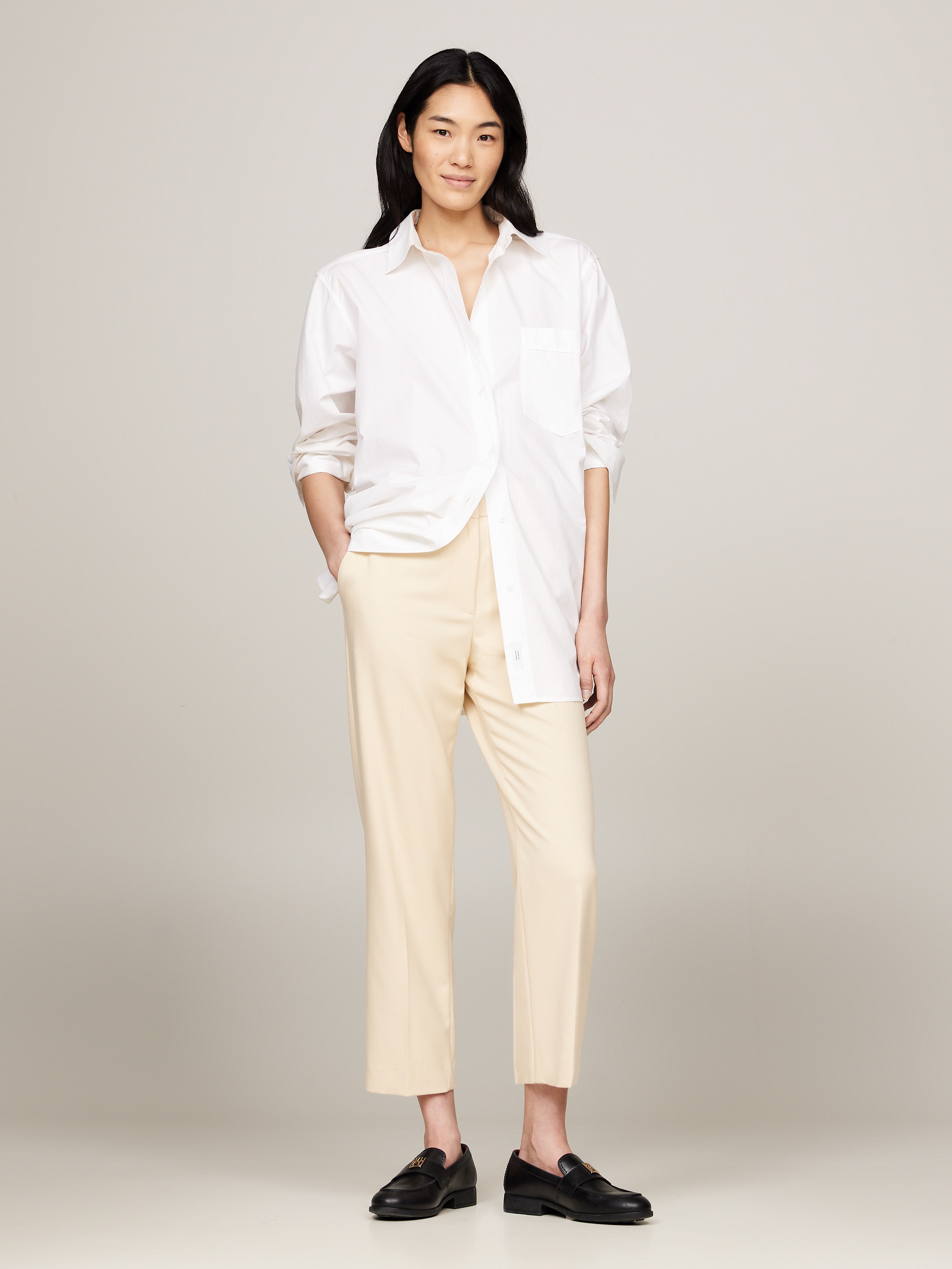 Tommy Hilfiger Webhose »MD CORE SLIM STRAIGHT PANT«, mit Bügelfalten