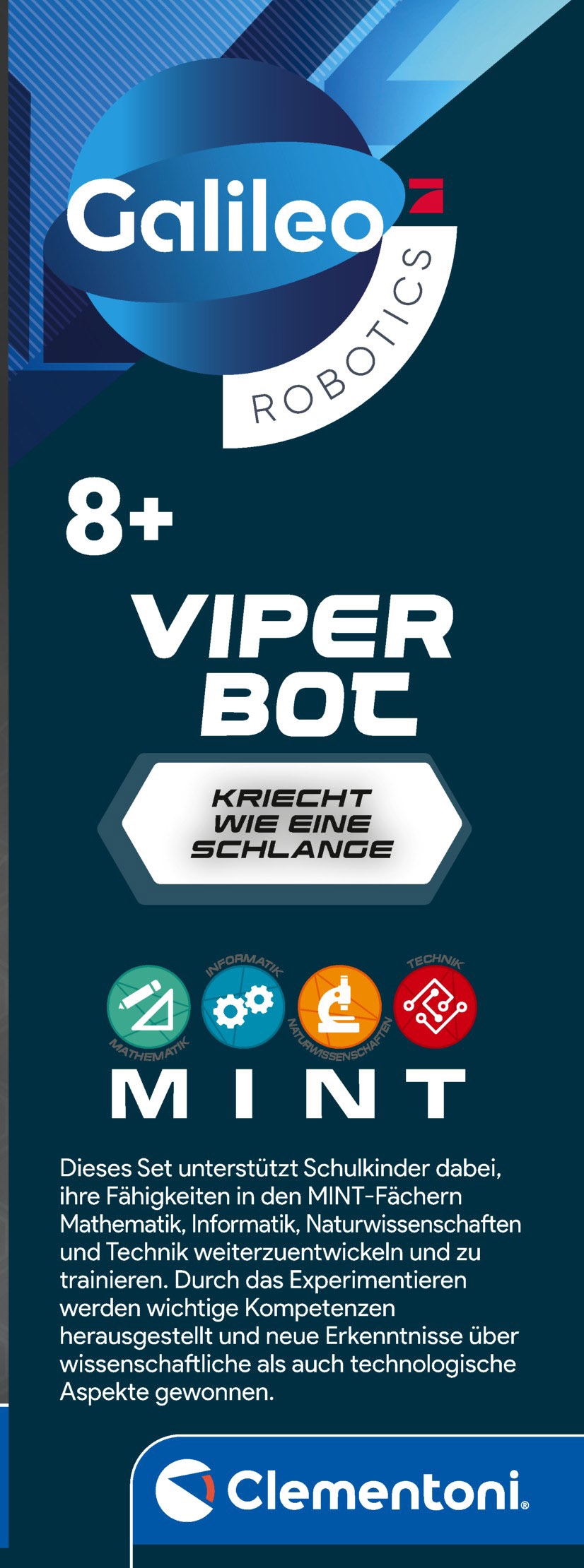 Clementoni® Robotertier »Galileo Robotics, VIPER Bot« mit Licht