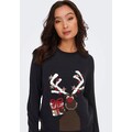 Only Weihnachtspullover »ONLXMAS HAPPY L/S PULLOVER BOX KNT«