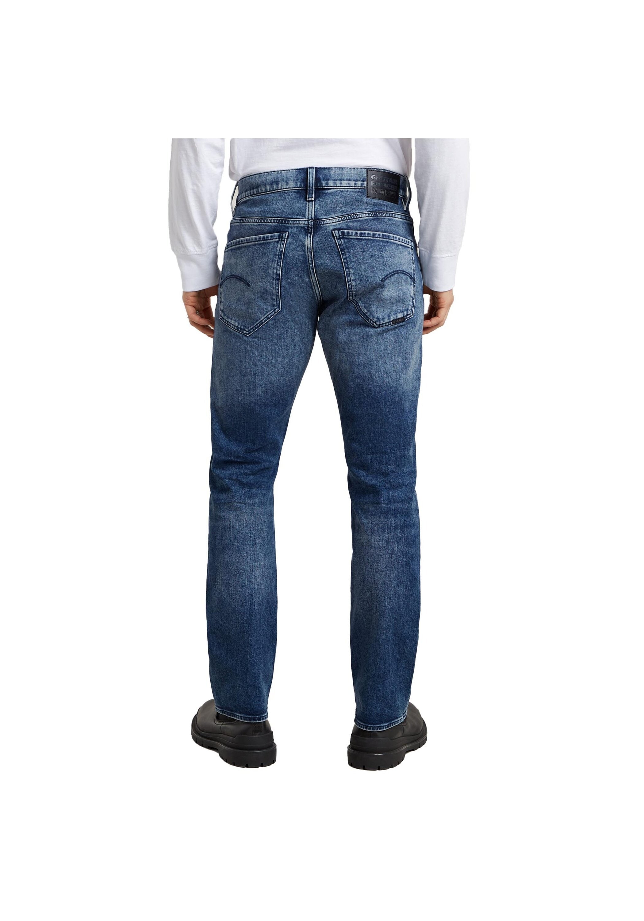 G-STAR Skinny-fit-Jeans »Jeans Mosa Straight Faded Atlantic Ocean«