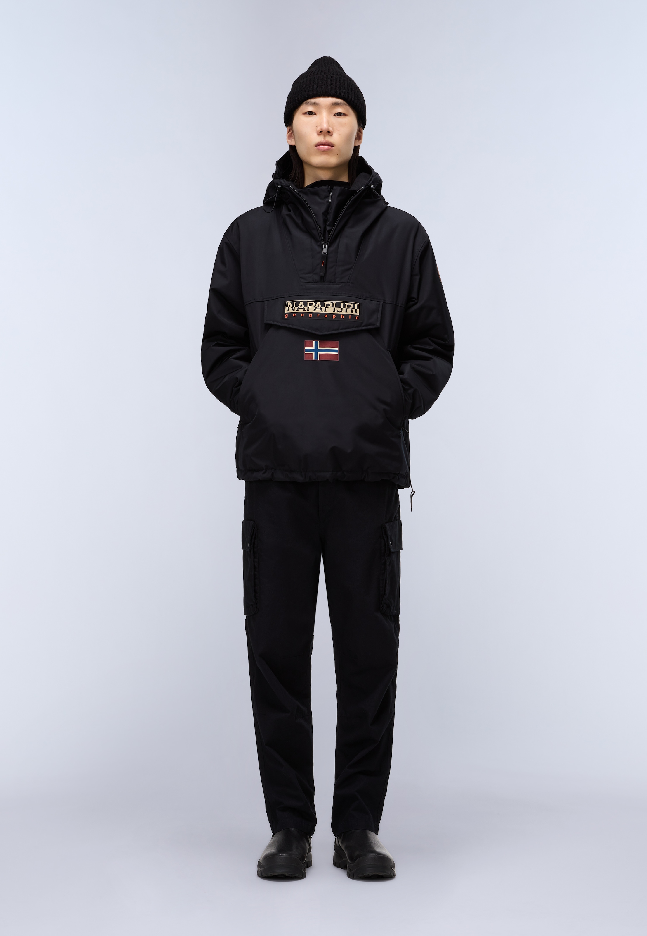Napapijri Anorak mit Kapuze aus Polyester, auch in großen Größen