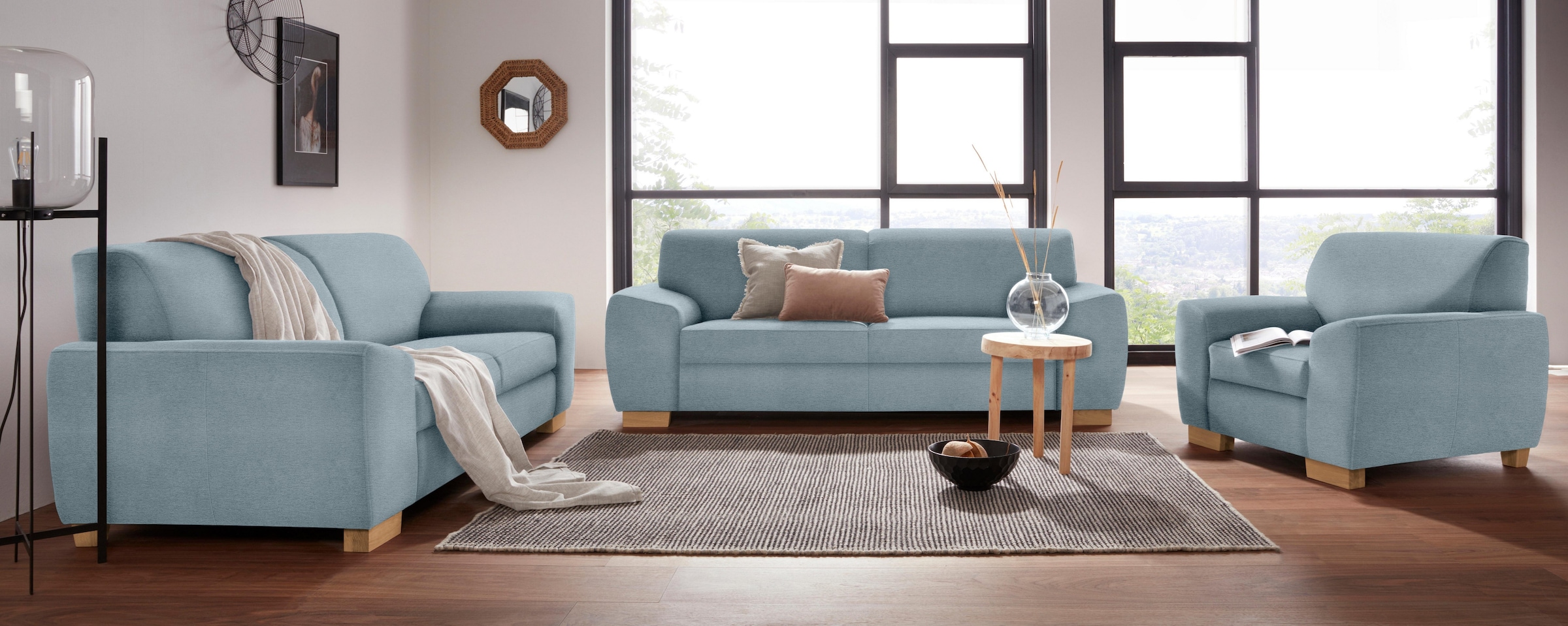 DOMO collection Sessel »Incanto, kubische Formensprache, komfortabel, flache Armlehnen«