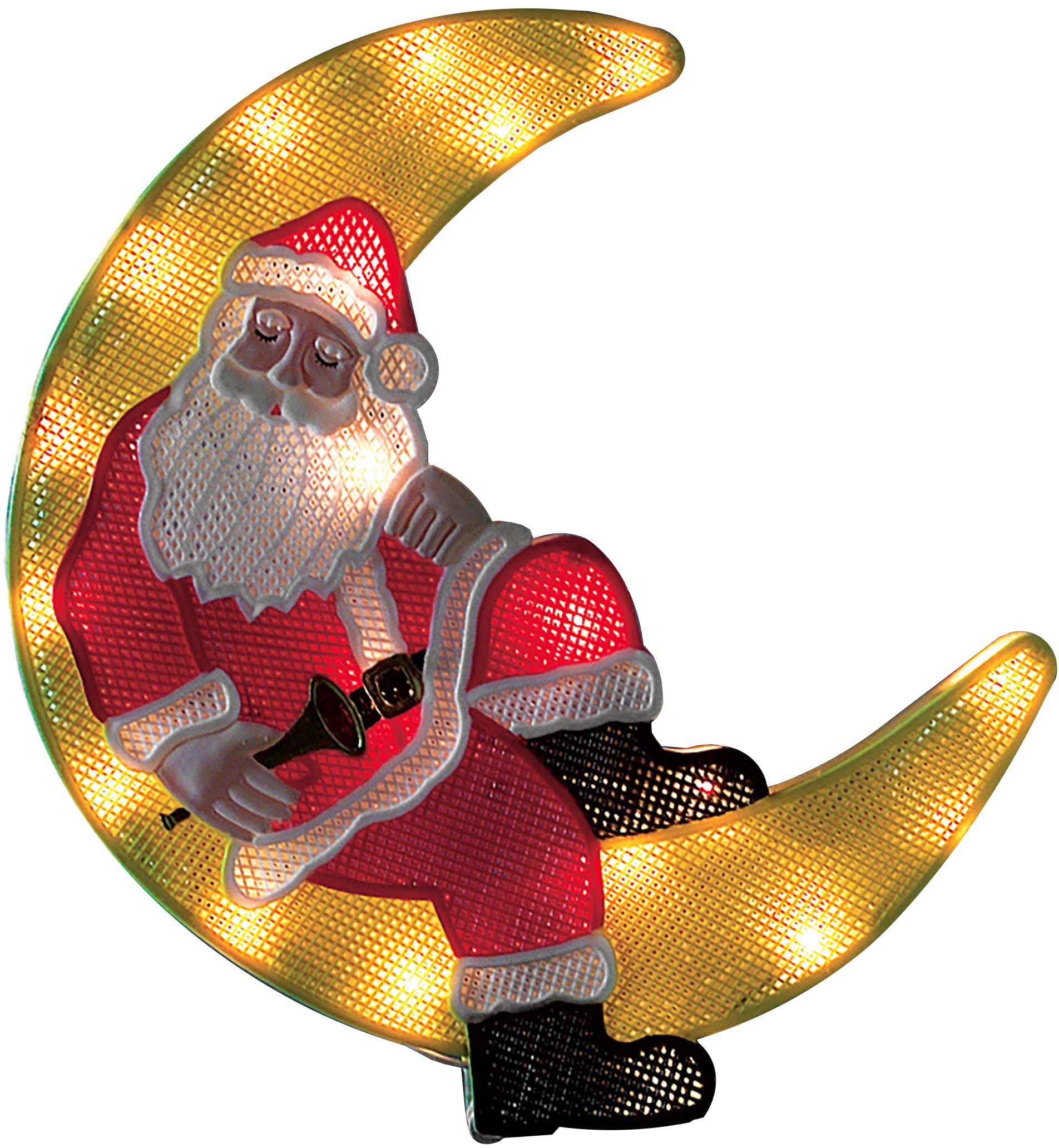 »LED Fensterbild XXL 20 Weihnachtsmann im 39,5 KONSTSMIDE kaufen LED ca. | Dioden cm«, 3 Fensterbild online Garantie mit Jahren weiße Mond, warm Höhe