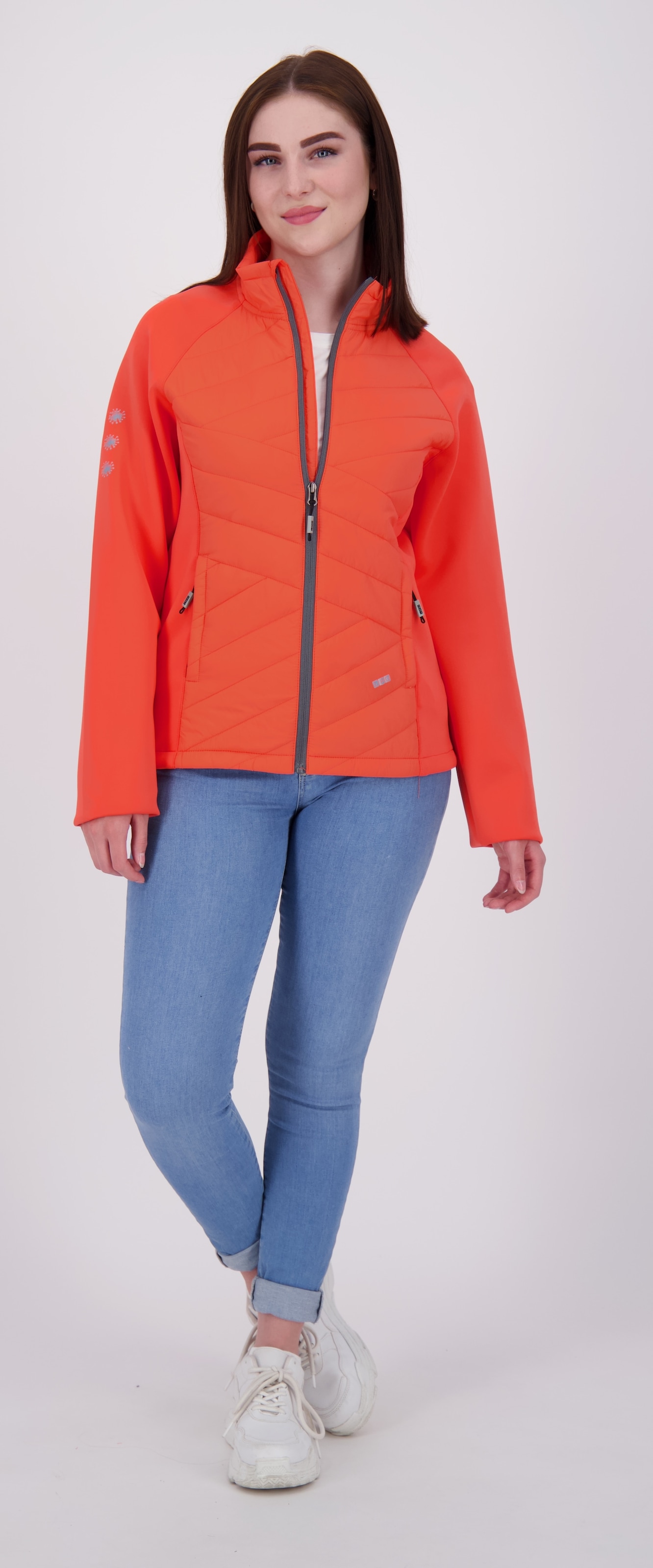 LPO Fleecejacke »EDINA V WOMEN«, weiche Hybrid-Fleecejacke in traditioneller Optik