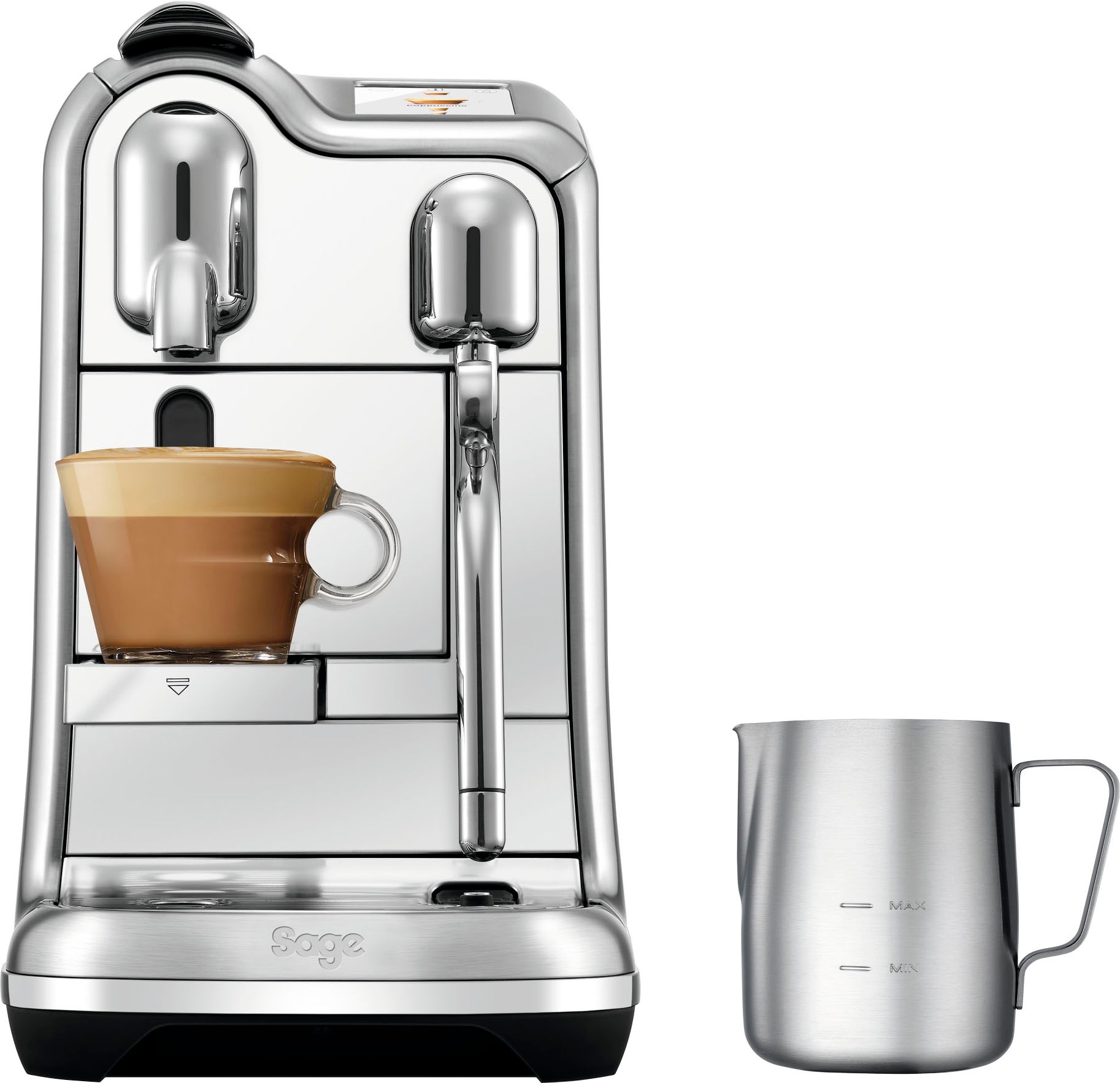Nespresso Kapselmaschine »Creatista Pro SNE900 mit Edelstahl-Milchkanne« inkl. Willkommenspaket mit 7 Kapseln