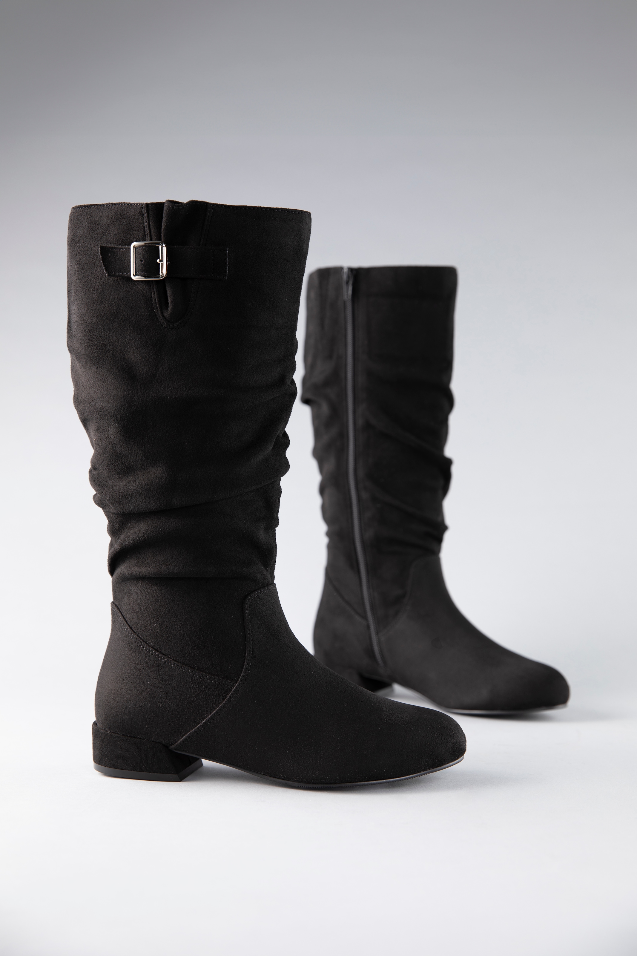 Stiefel, mit gerafftem slouchy-Schaft