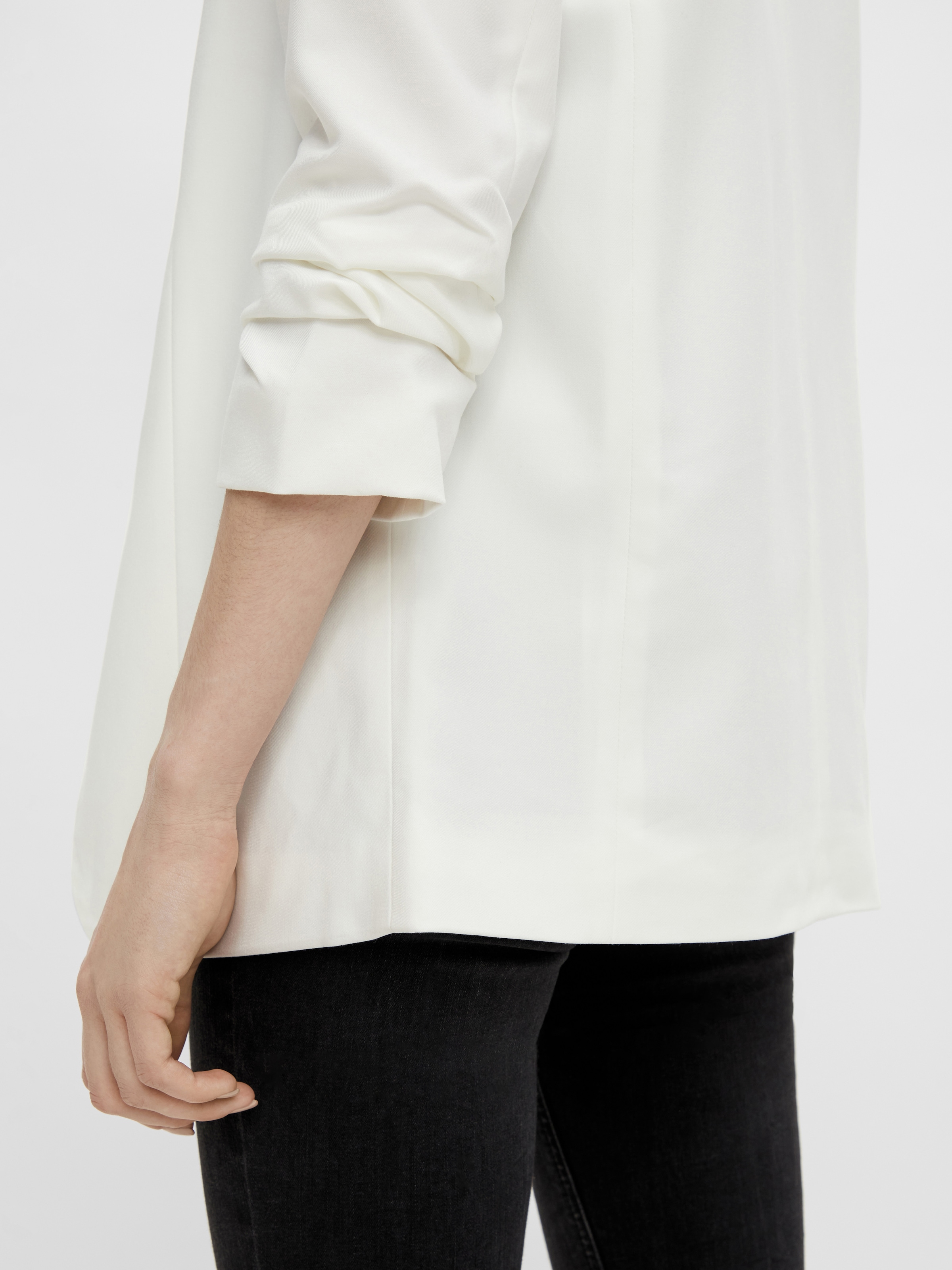 pieces Blusenblazer »PCBOSELLA 3/4 BLAZER NOOS«, mit Faltendetail am Ärmel