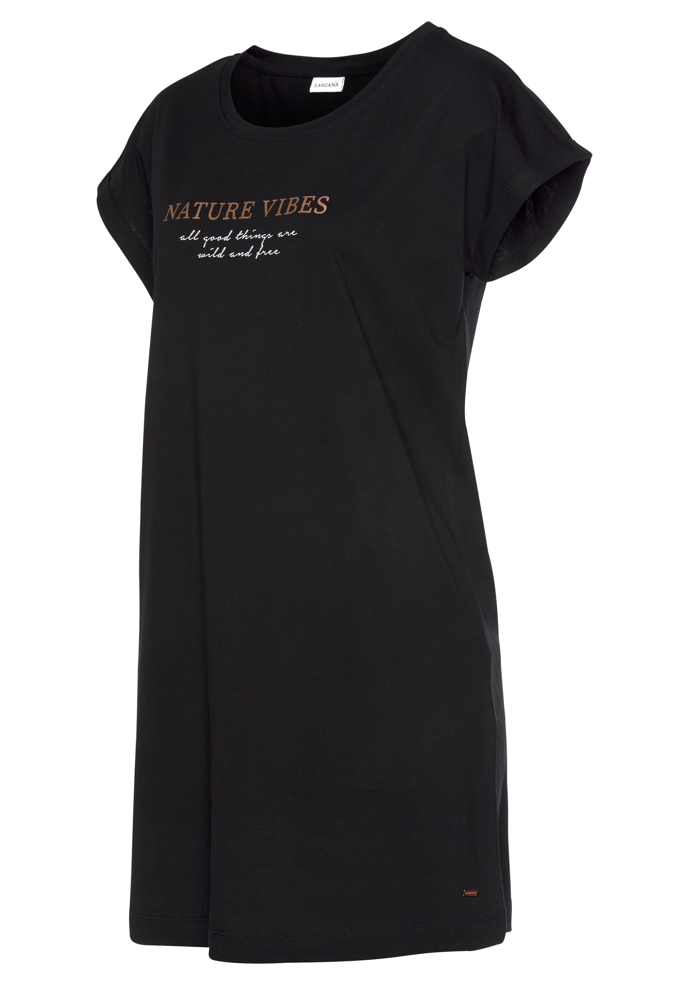 LASCANA Nachthemd Mit Folien- oder All over Druck