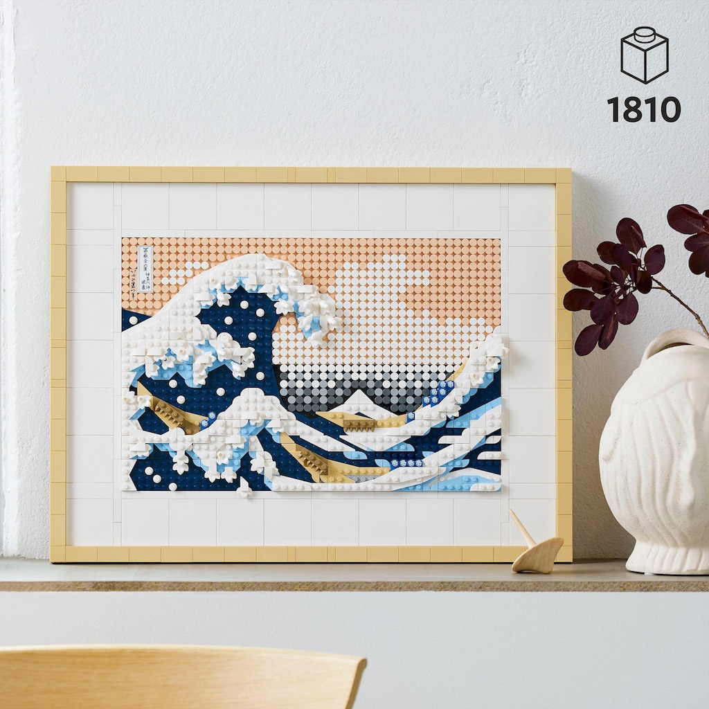 LEGO® Konstruktionsspielsteine »Hokusai – Große Welle (31208), LEGO® Art«, (1810 St.)