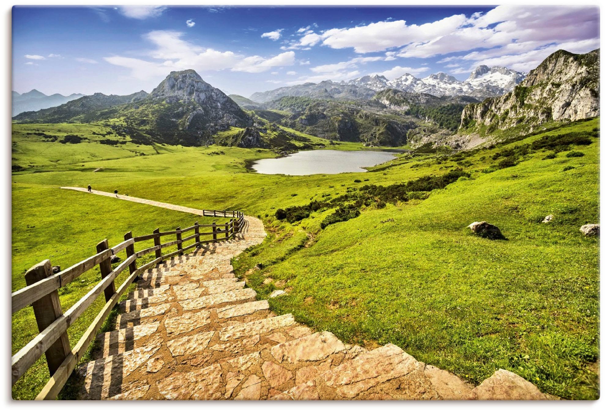 Artland Wandbild »Berglandschaft in Asturien«, Alpenbilder, versch. Alubild, & Berge St.), Größen als (1 auf Poster oder in Raten Wandaufkleber Leinwandbild, kaufen