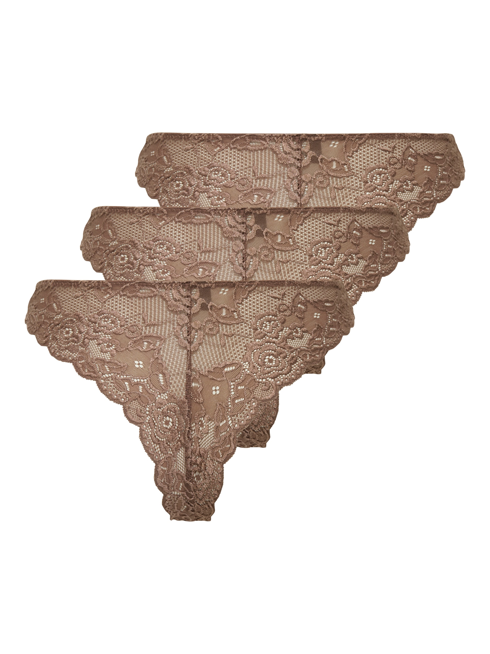 ONLY Brasilslip »ONLCHLOE LACE BRAZIL 3-PACK NOOS ACC« Packung, 3 Stk.