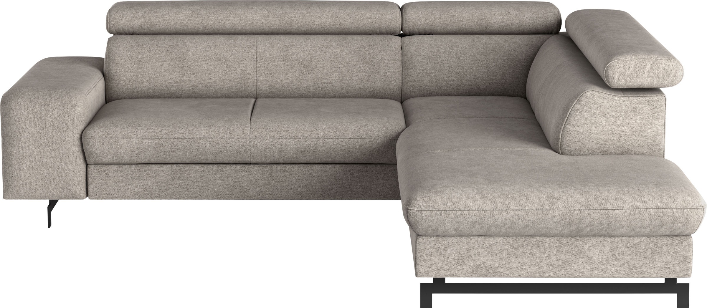 COTTA Ecksofa »Emma L-Form, B: 262 cm« mit Kopfteilverstellung, optional Bettfunktion & Bettkasten