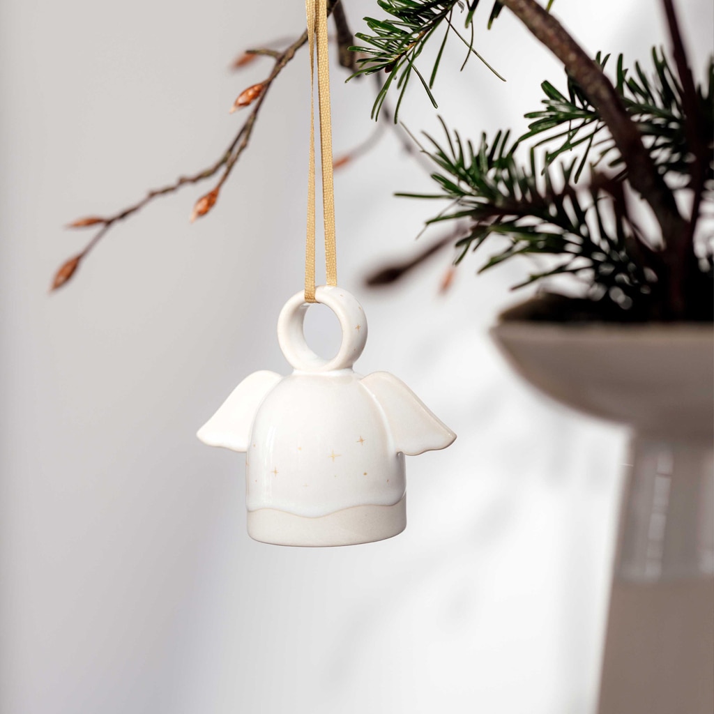 like. by Villeroy & Boch Weihnachtsfigur »Ornament Engel Winter Glow beige«