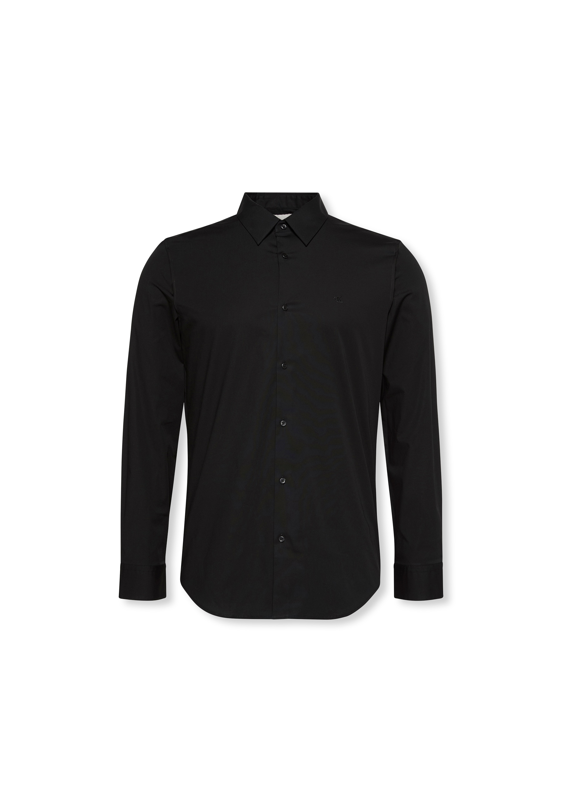 Calvin Klein Langarmhemd »LONG SLEEVE SOLID STRETCH SLIM SHIRT«, in Unifarbe