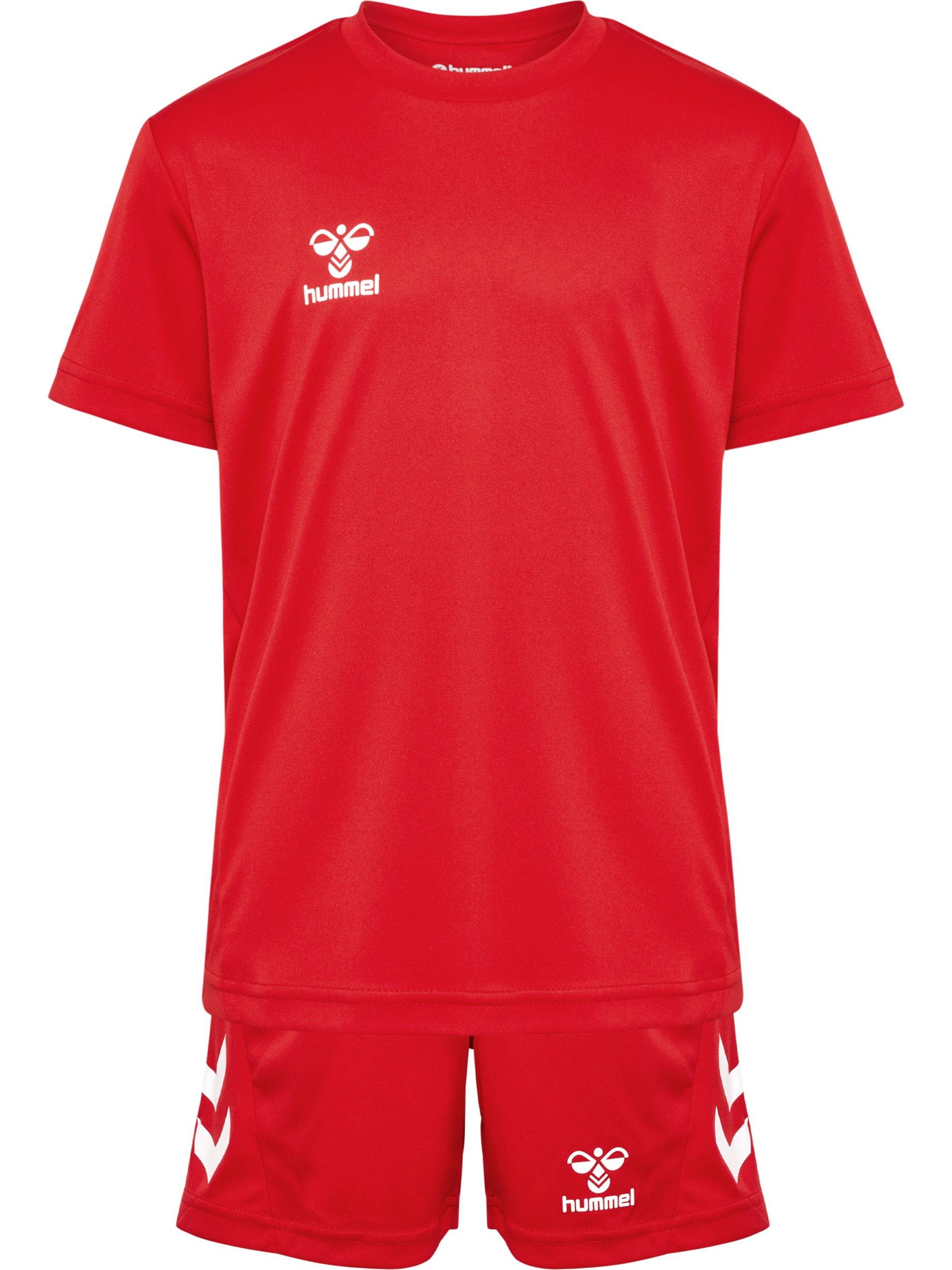 hummel T-Shirt & Shorts »HMLLOGO SET KIDS« Set, 2, 2 tlg. mit elastischem Bund, aus Polyester, pflegeleicht, sportlicher Stil