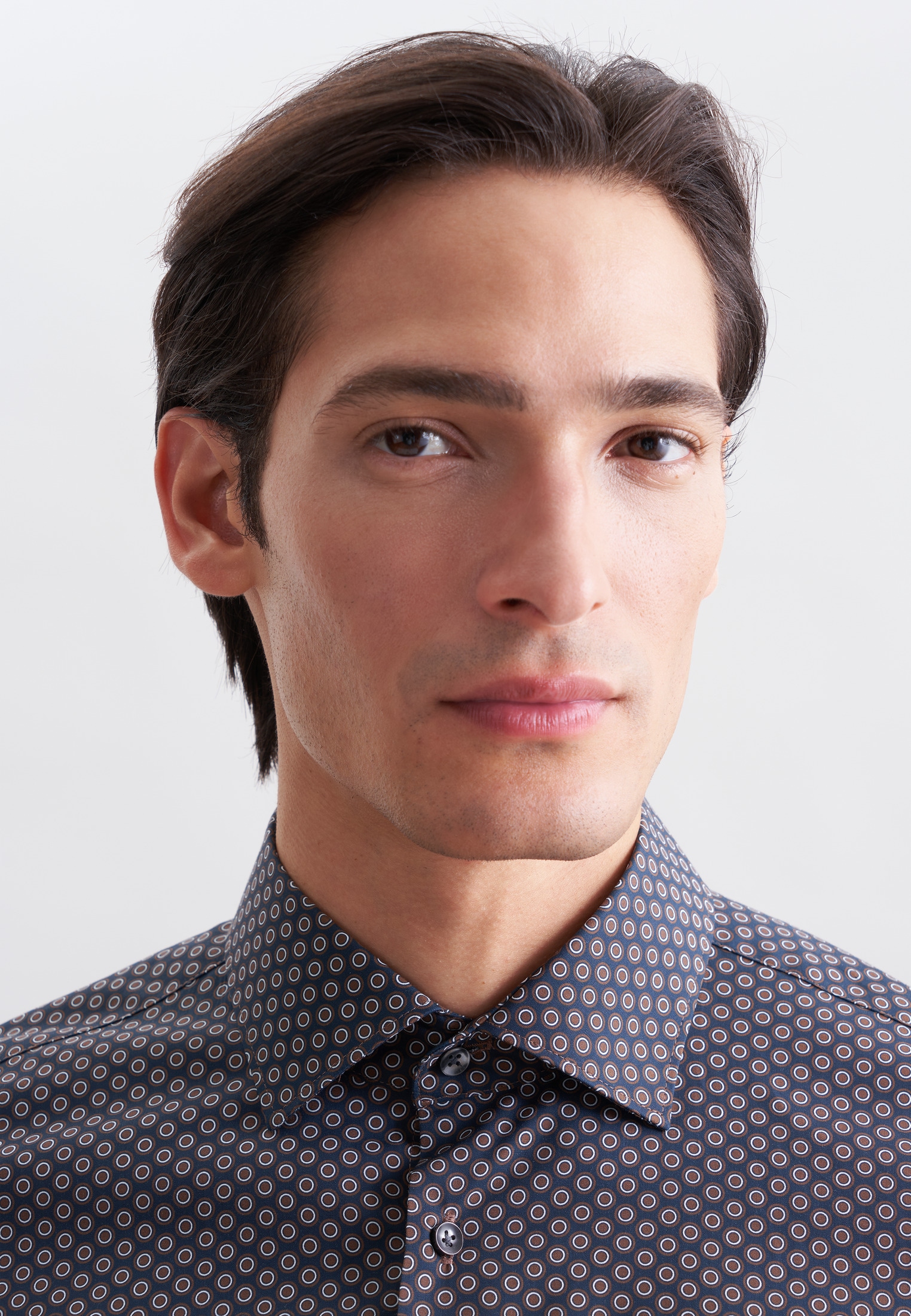 seidensticker Businesshemd »Schwarze Rose« Shaped 1/1 Kentkragen Druck