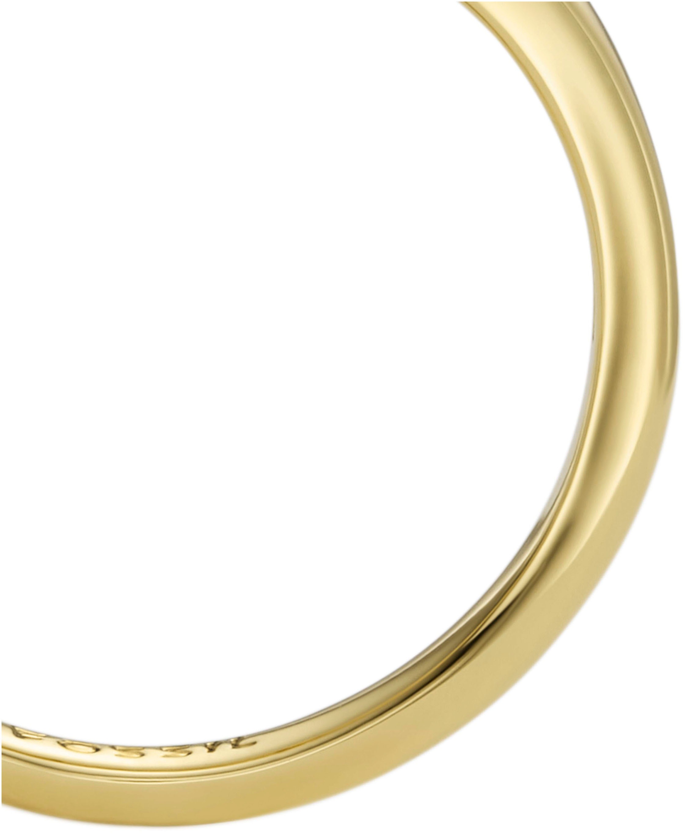 Fossil Fingerring »Schmuck Geschenk Edelstahl Signet Ring All Stacked Up, JA7232710«, mit Malachit