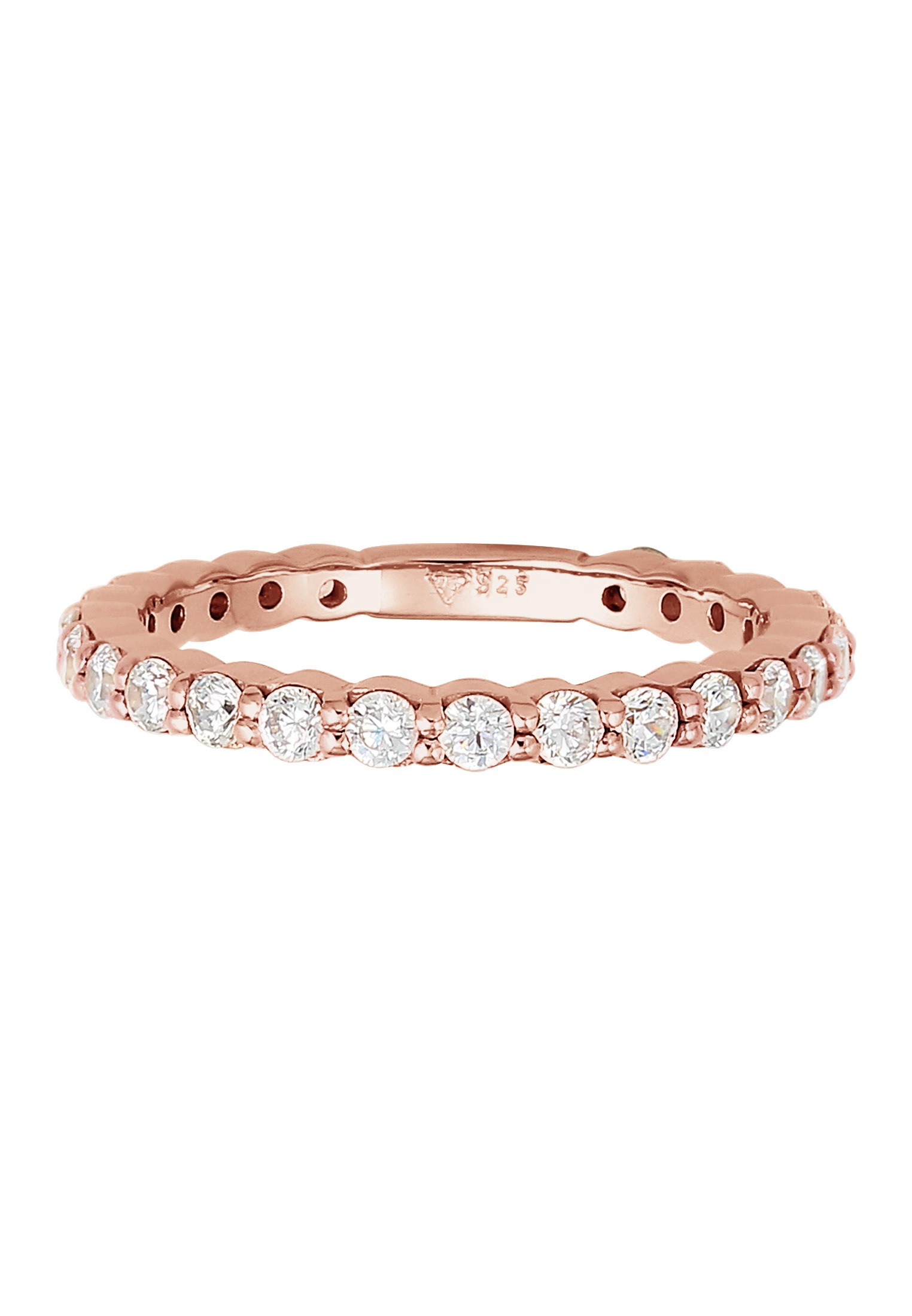 Elli Silberring »Ring Memoire Eternity Zirkonia Funkelnd 925 Silber«