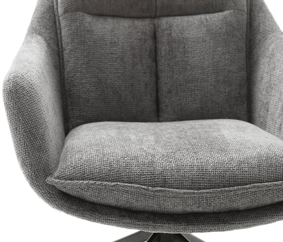 MCA furniture Loungesessel »PARKER Drehstuhl mit Armlehnen«, (Set, 2 St.), 360° drehbar mit Nivellierung