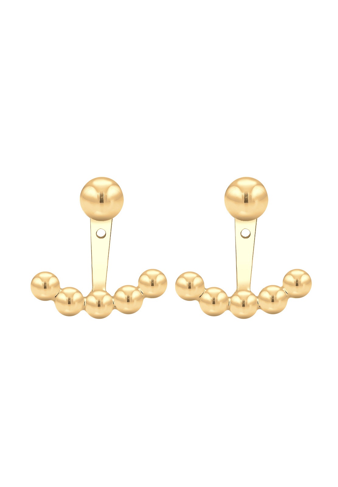 Elli Paar Ohrhänger »Ohrringe Stecker Ear Jackets mit Kugeln 925 Silber«