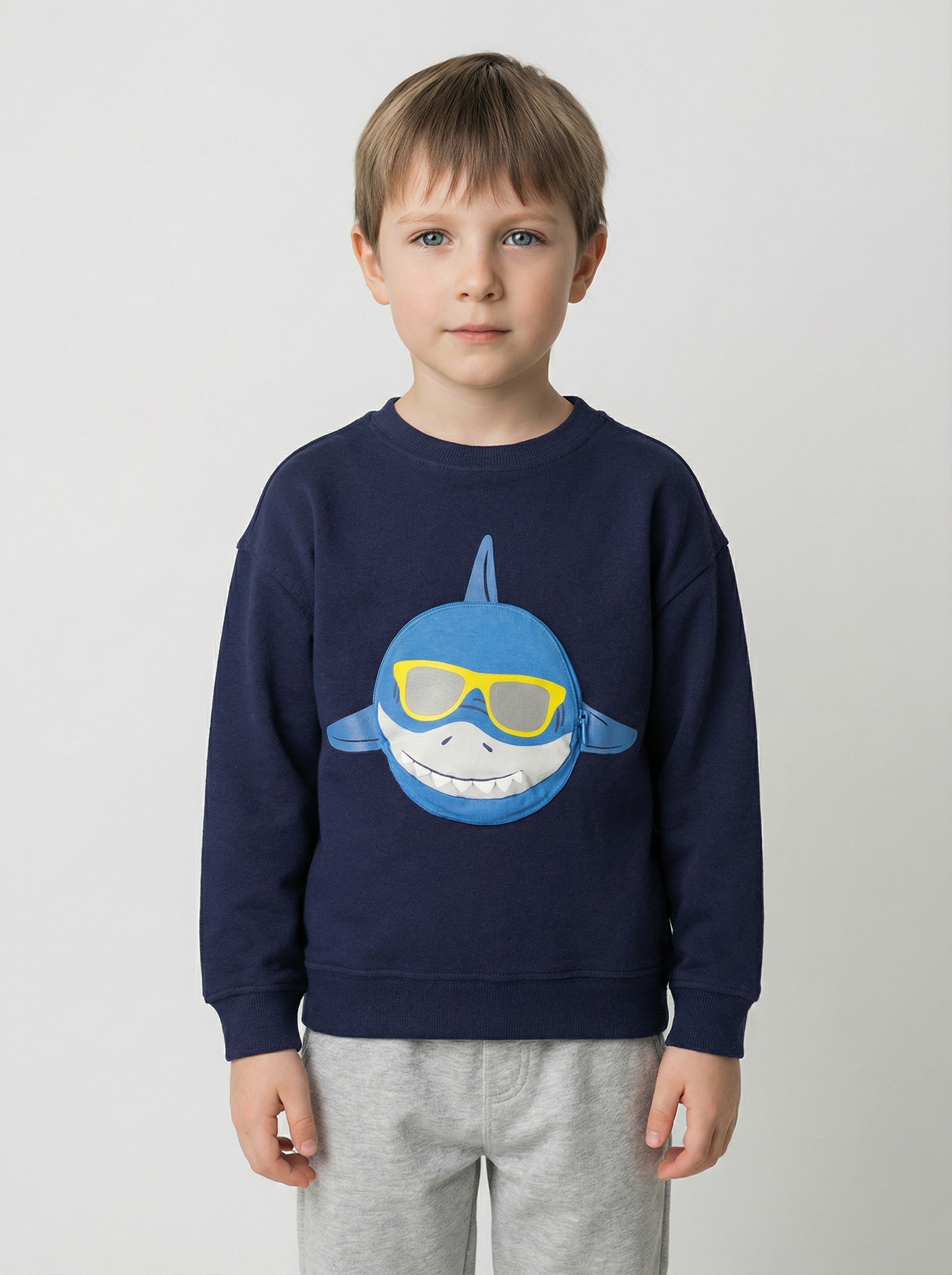 Blue Seven Sweatshirt , mit cooler aufgesetzter Tasche
