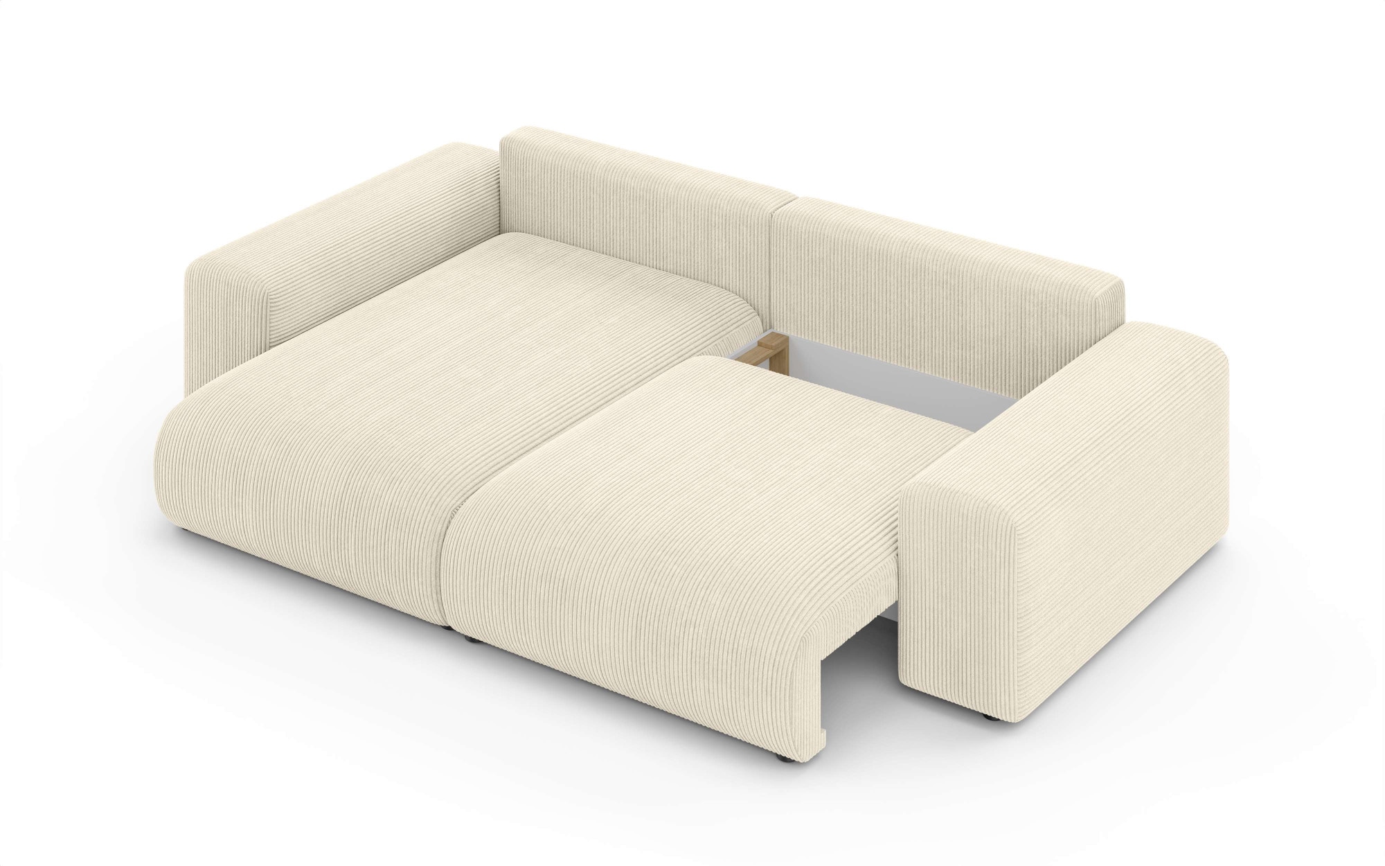 INOSIGN Ecksofa »LAKESIDE mit Bettfunktion und Bettkasten, B/T/H 257/166/84 cm«, L-Form, Recamiere beidseitig montierbar, Wellenunterfederung