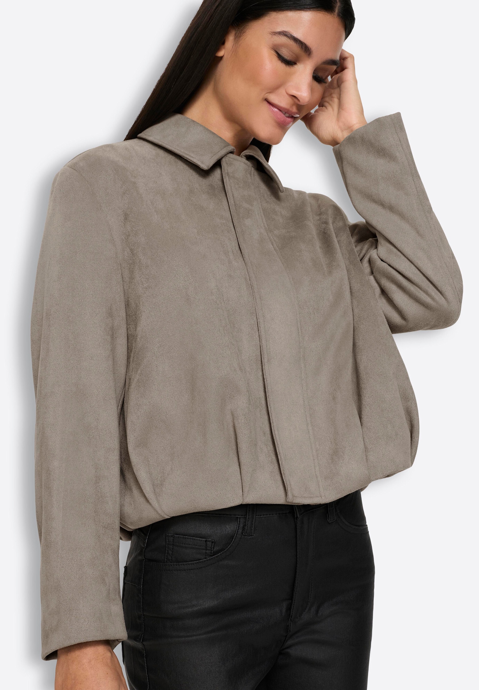 heine Blusenblazer »Lederimitat-Blazer Lederimitat-Blazer«