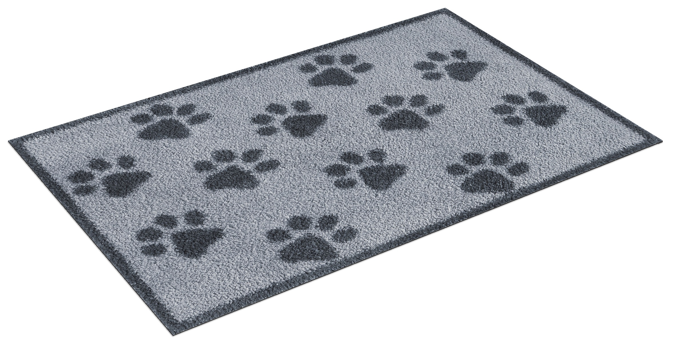 Turtle Mat Fußmatte »Paws Grey«, rechteckig, 9 mm Höhe