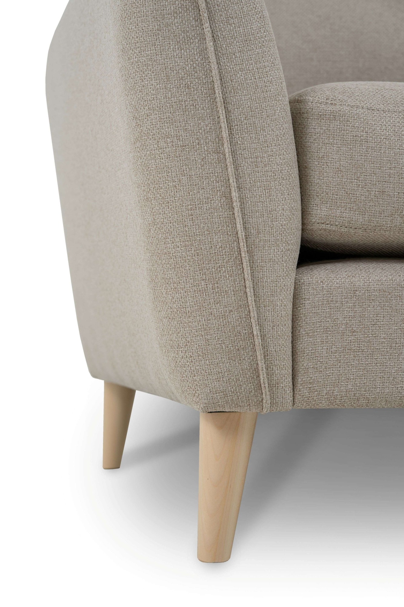 Home affaire 2-Sitzer »MARSEILLE Sofa 170 cm«, Massivholzbeine Eiche, Landhausstil, Wellenunterfederung