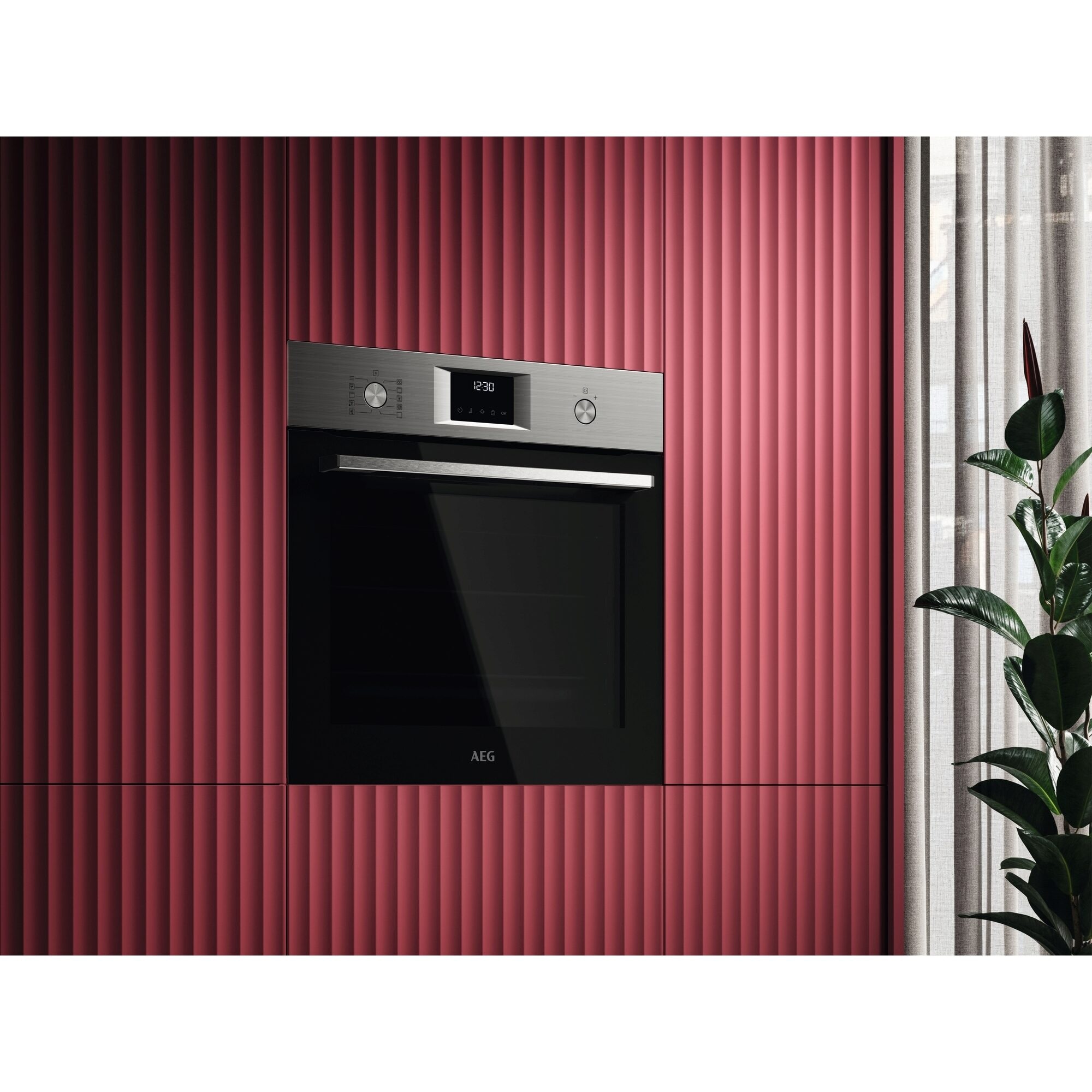 AEG Pyrolyse Backofen »OU5PB40WSM« mit Pyrolyse-Selbstreinigung Autarker Backofen mit Touch-Display – 45 Programme für jede Kochidee