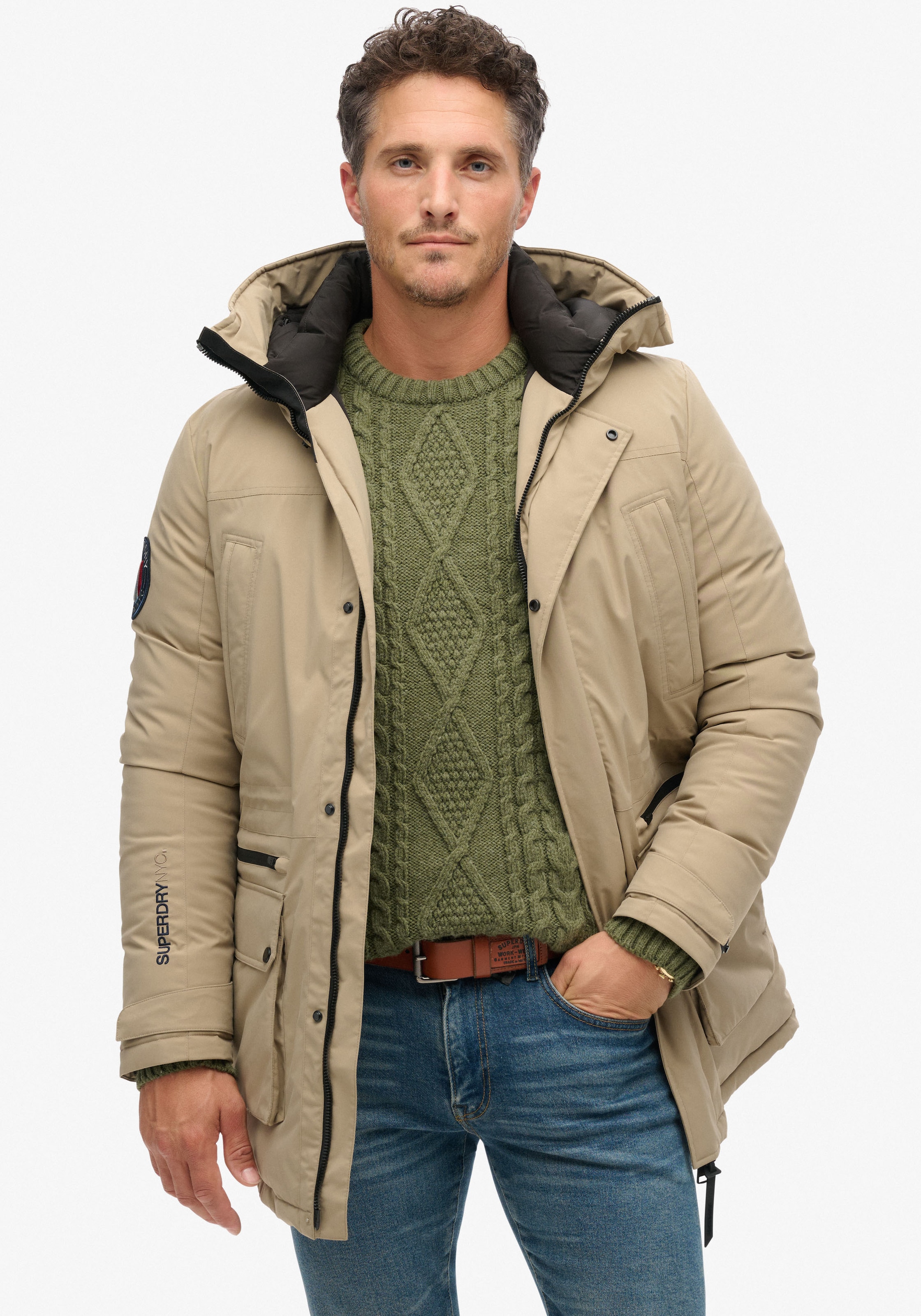 Superdry Steppjacke »City Padded Parka Jacket«, mit Kapuze