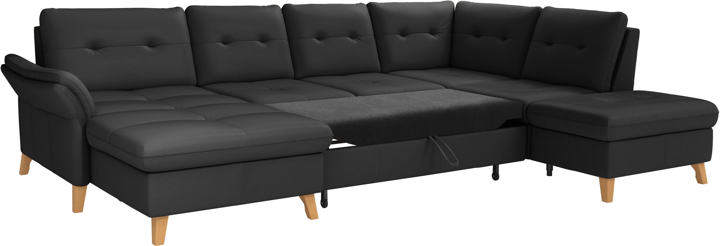 sit&more Wohnlandschaft »Göteborg«, inkl. Sitztiefenverstellung, wahlweise mit Bettfunktion & Bettkasten