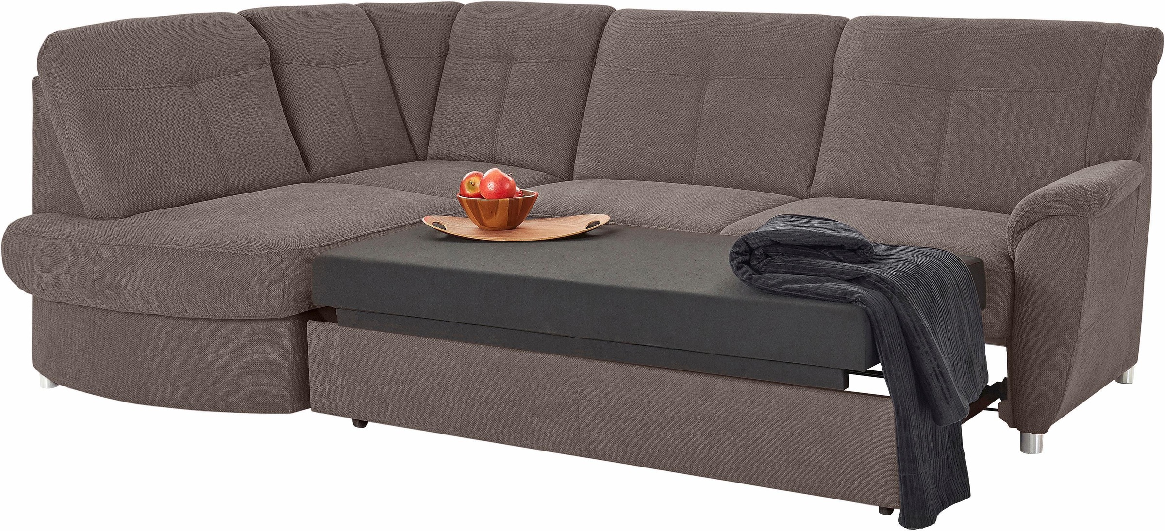 sit&more Ecksofa »Sonoma L-Form«, wahlweise mit Bettfunktion und Bettkasten