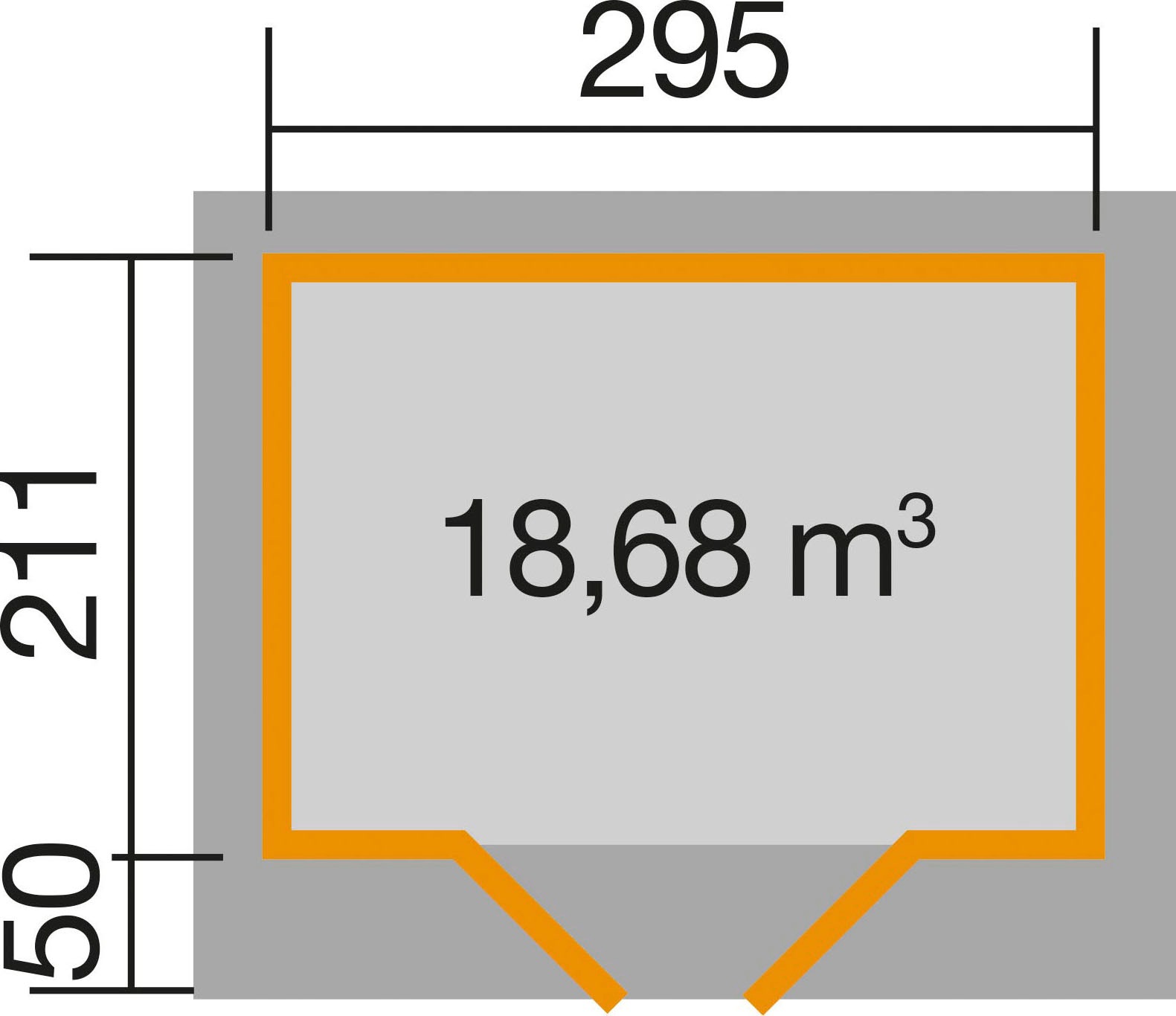 weka Gartenhaus »Designhaus 126 Plus«
