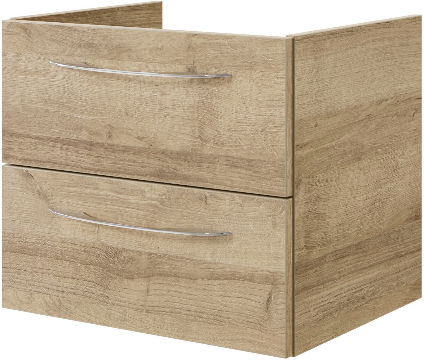 Saphir Waschtisch »Serie 4035 Keramik-Aufsatzbecken mit Unterschrank, 118 cm breit«, Waschplatz, 4 Schubladen, 1 Tür, inkl. Türdämpfer, Griff Chrom Glanz