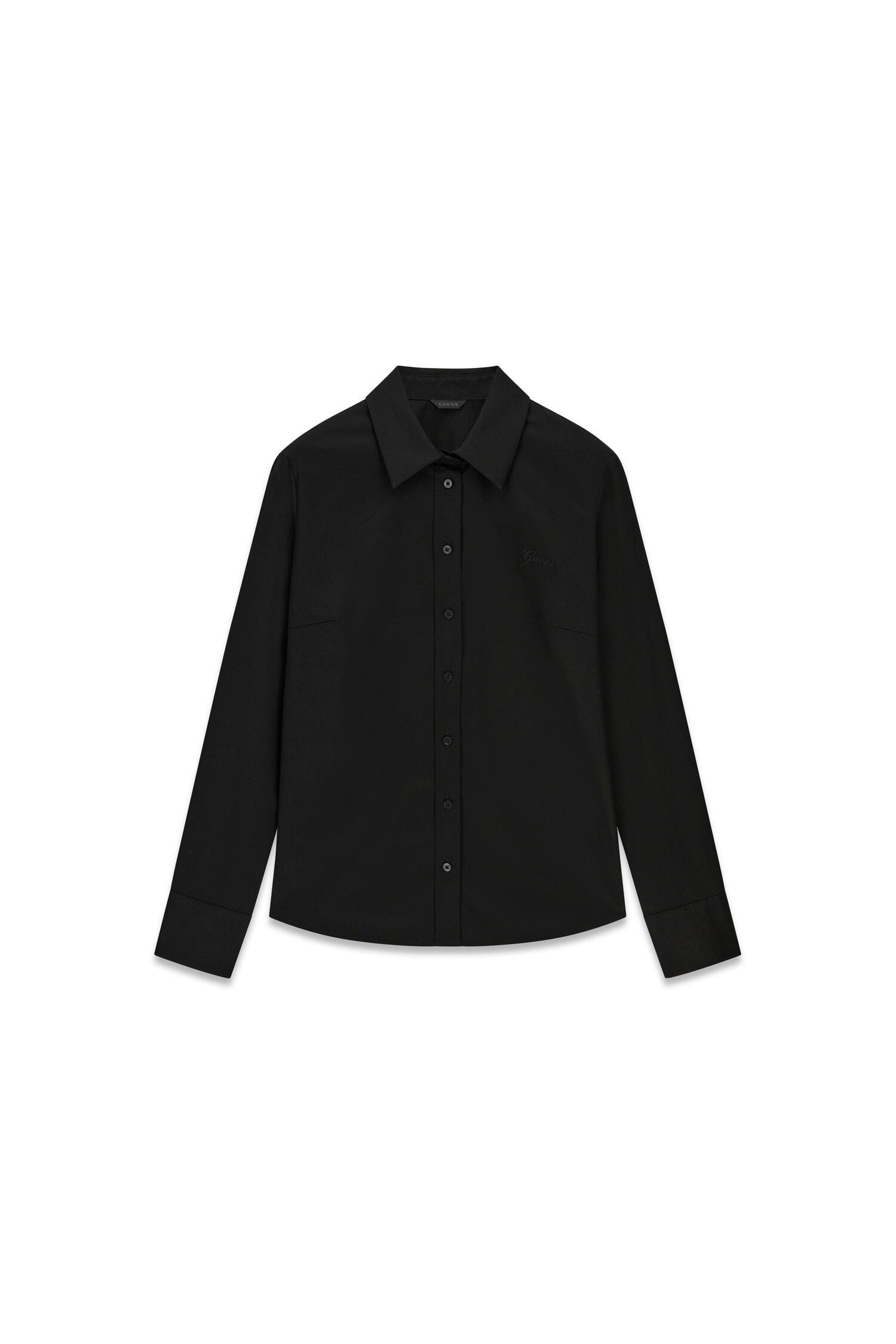 Guess Hemdbluse »NEW CATE SHIRT« mit Logostickerei, Slim Fit