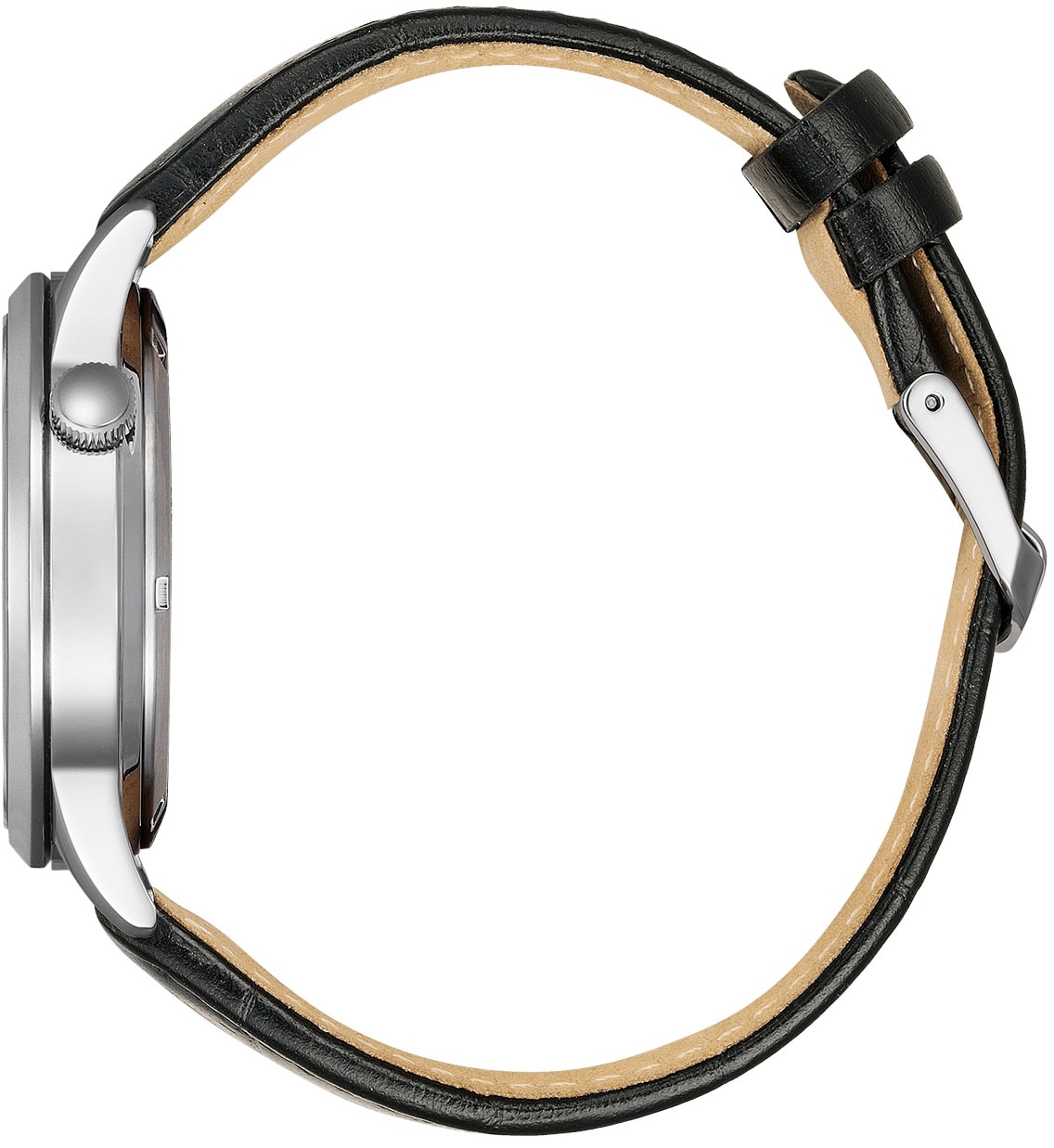 Citizen Automatikuhr, Armbanduhr, Herrenuhr, Damenuhr, offene Unruh, Lederarmband