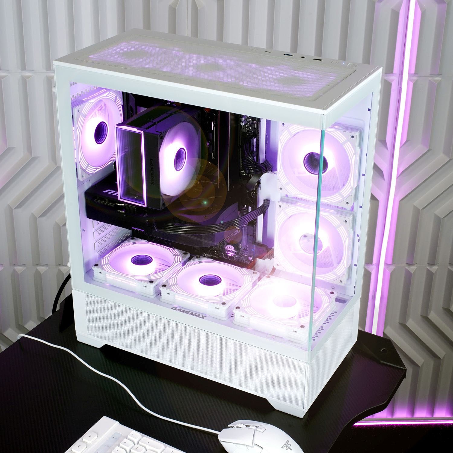 GAMEMAX Gaming-PC »Vista AW 8208 AMD Ryzen 5 9600X 32GB DDR5 1TB SSD RX 9070« Windows 11, DDR5 RAM