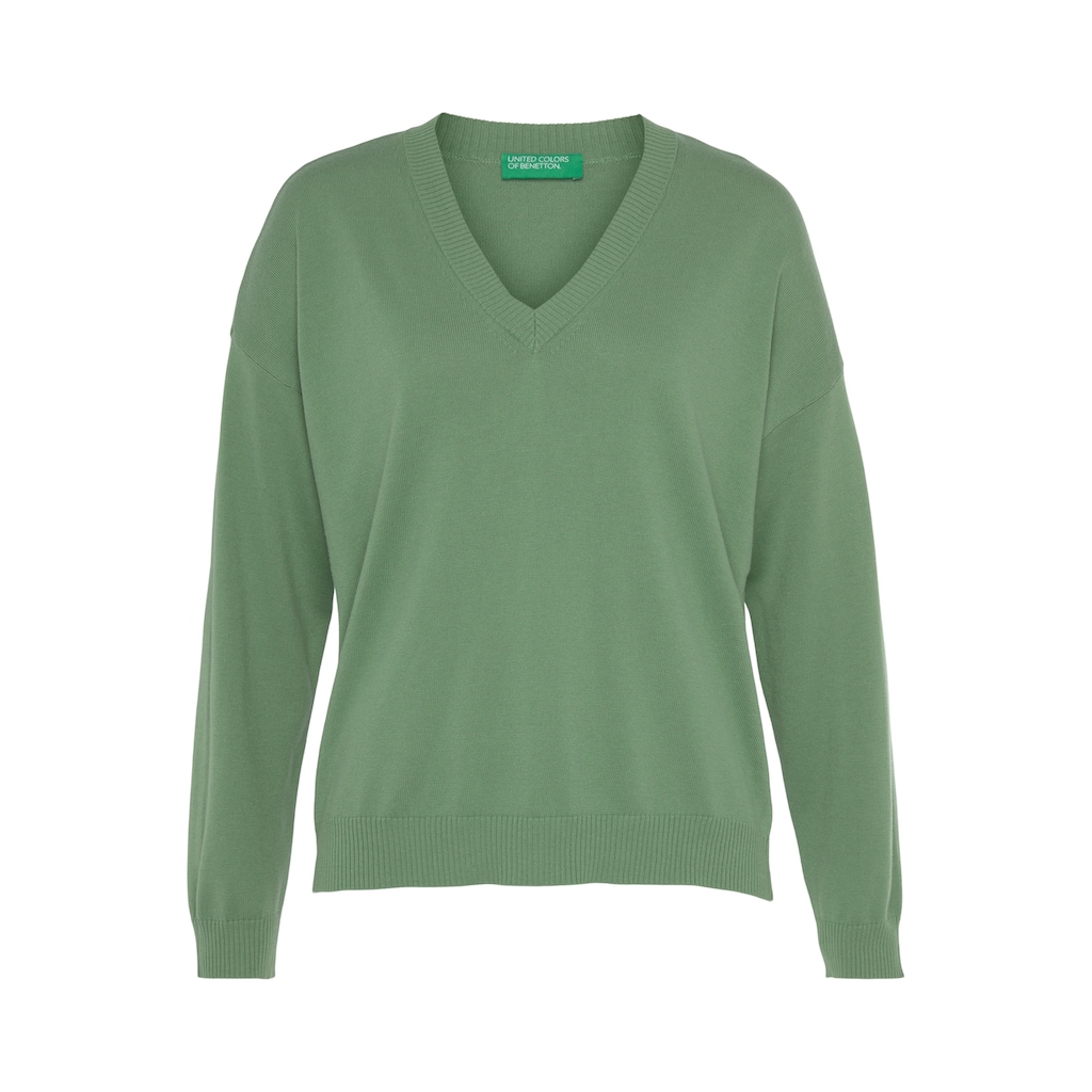 United Colors of Benetton V-Ausschnitt-Pullover