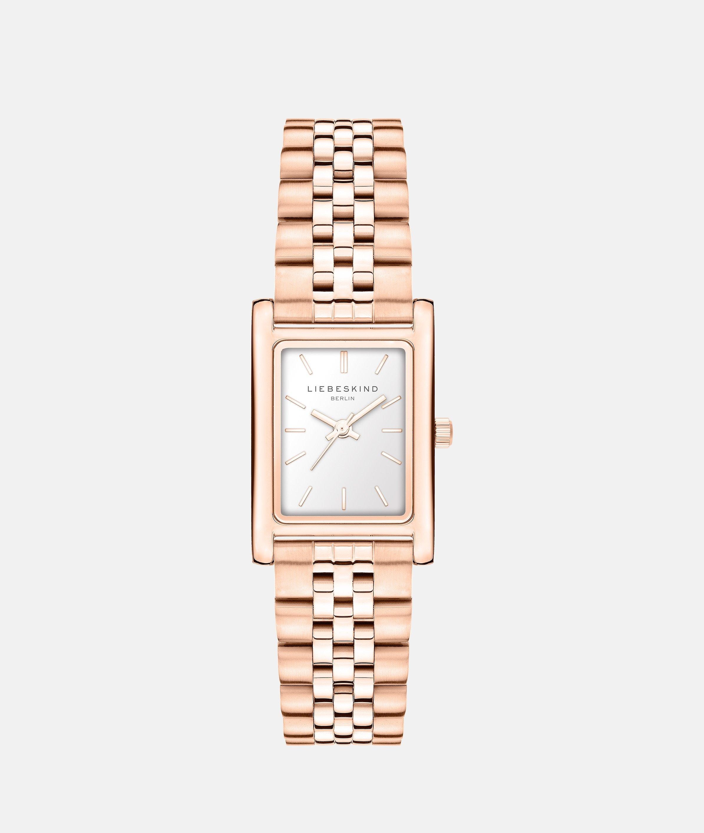 Liebeskind Berlin Quarzuhr »Classic Square« Armbanduhr, Damenuhr, Edelstahlarmband, analog