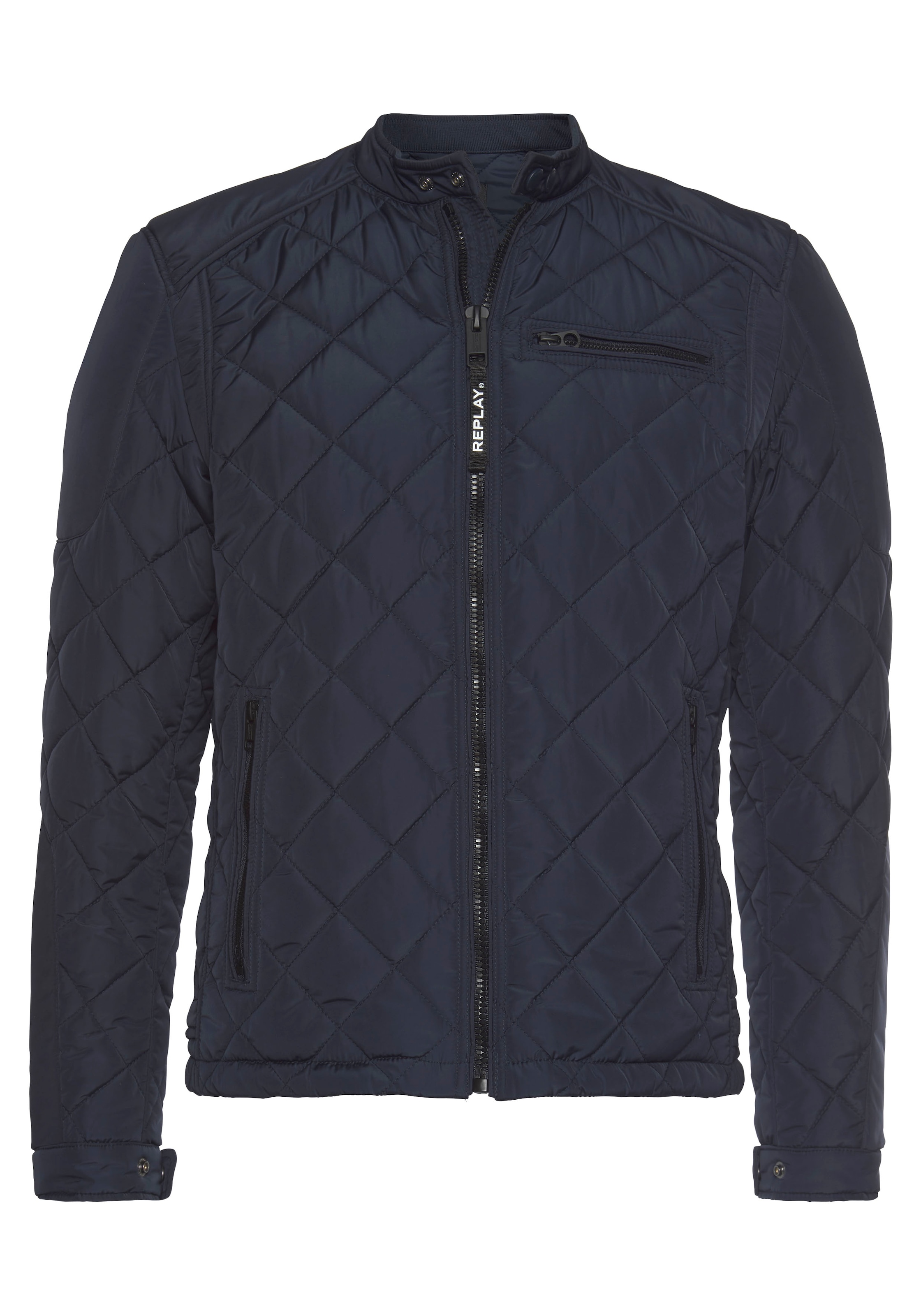 Replay Steppjacke, mit Rautenmuster