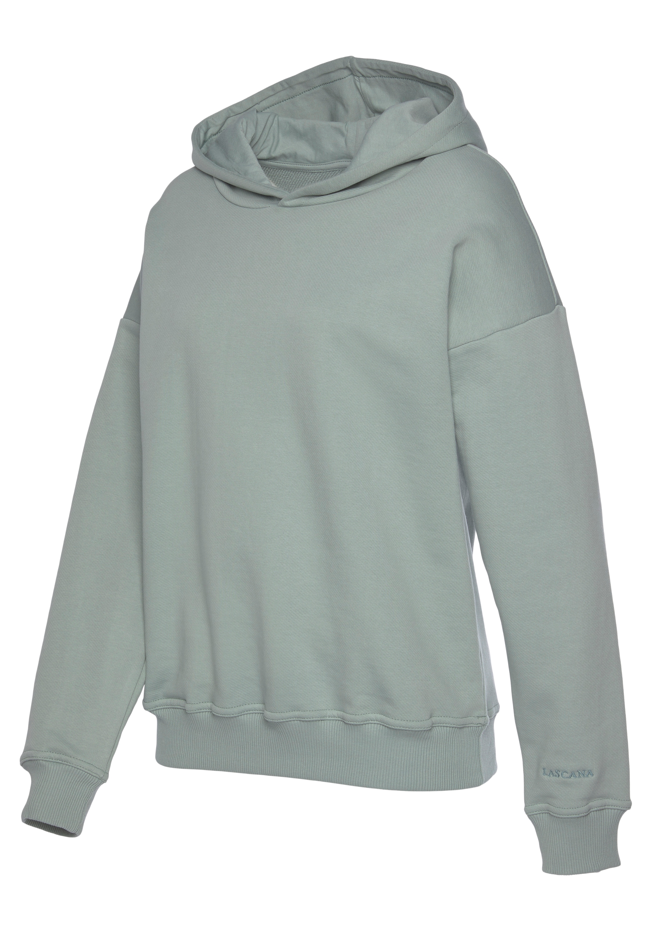 LASCANA Hoodie »-Kapuzensweatshirt«, aus organischer Baumwolle, Loungewear, Loungeanzug, Hoodie