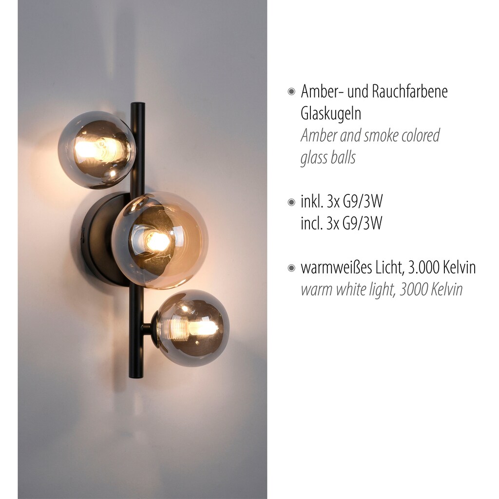 Paul Neuhaus LED Wandleuchte »POPSICLE«, 3 flammig-flammig